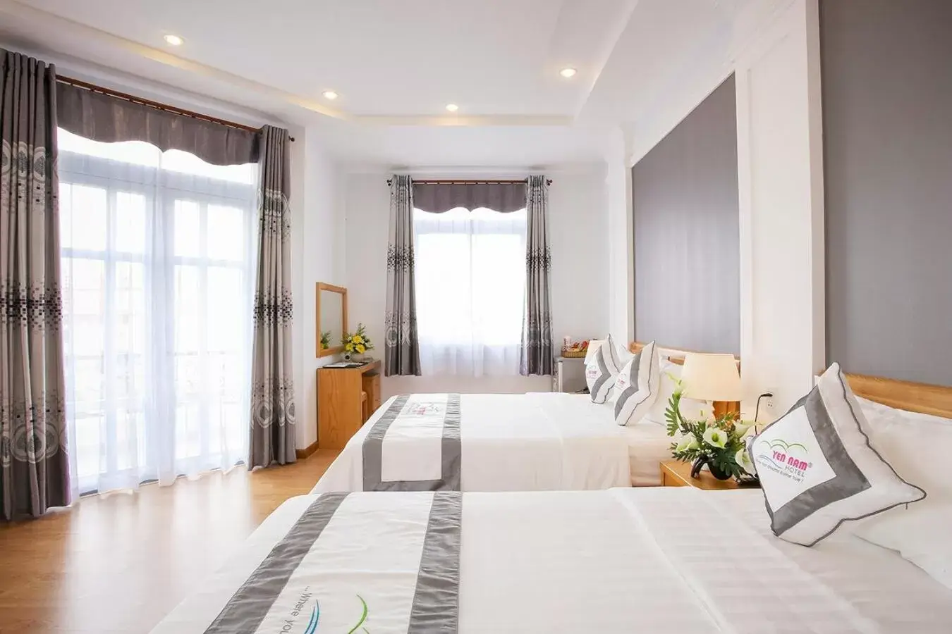 Bed in Yen Nam Hotel Nguyen Trong Tuyen Bed in Yen Nam Hotel Nguyen Trong Tuyen