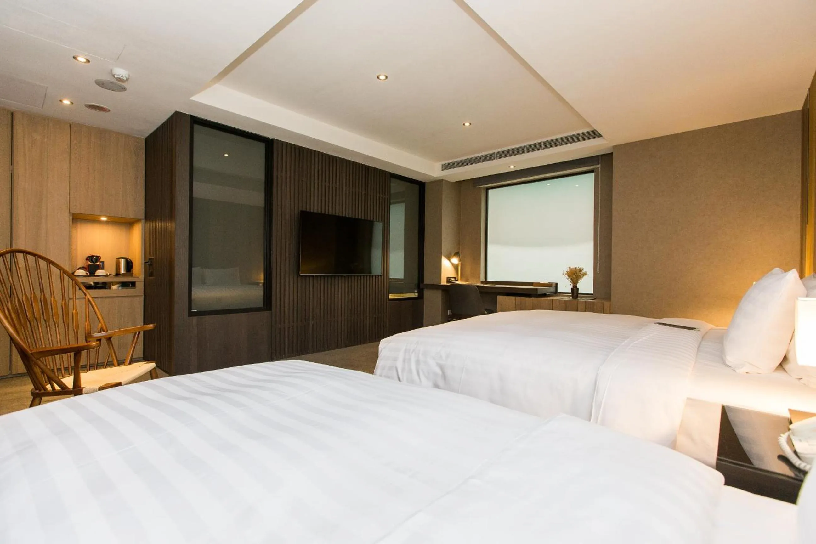 Bed in Hotel East Taipei