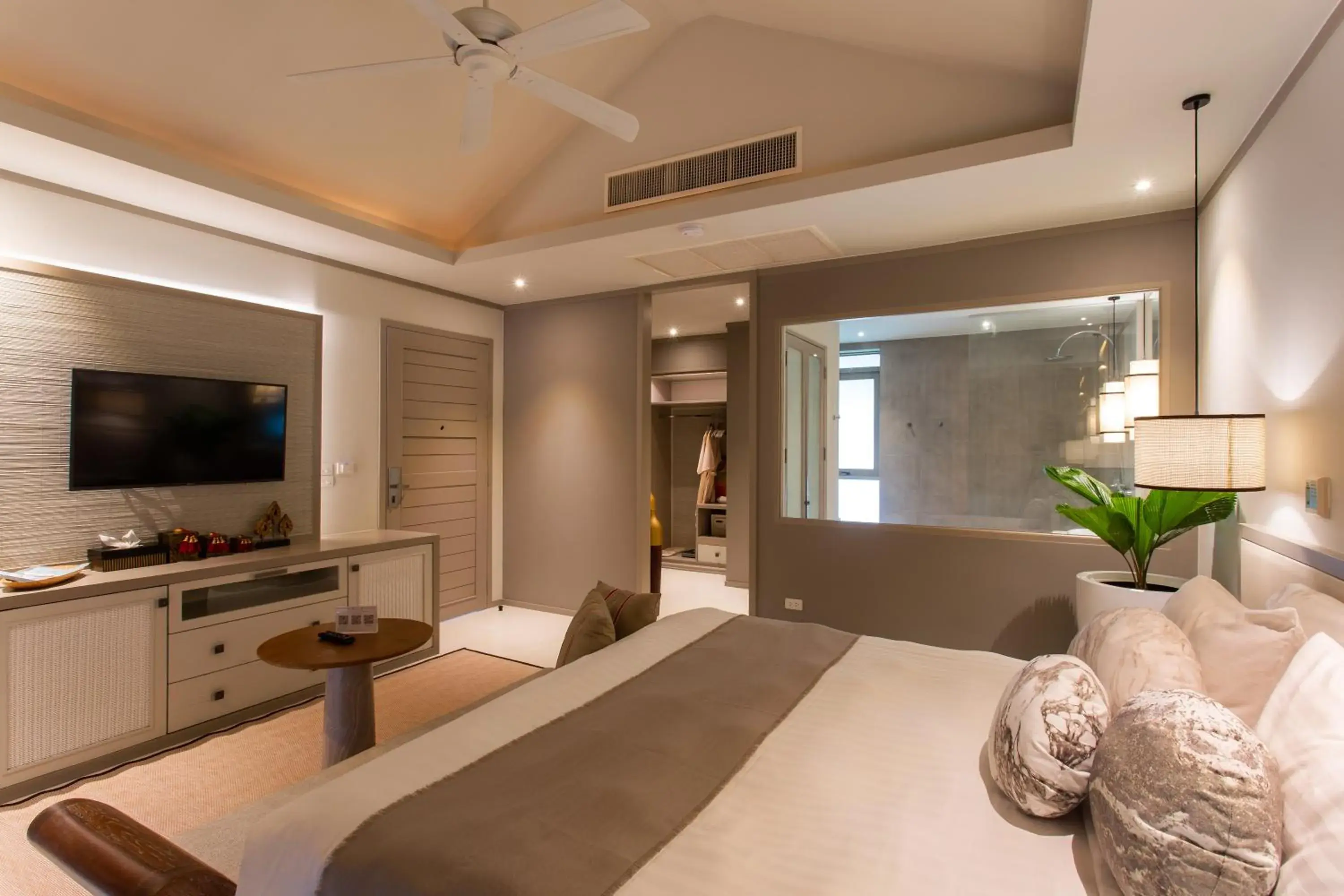 Bedroom, TV/Entertainment Center in Rocky's Boutique Resort - Veranda Collection Samui - SHA Extra Plus