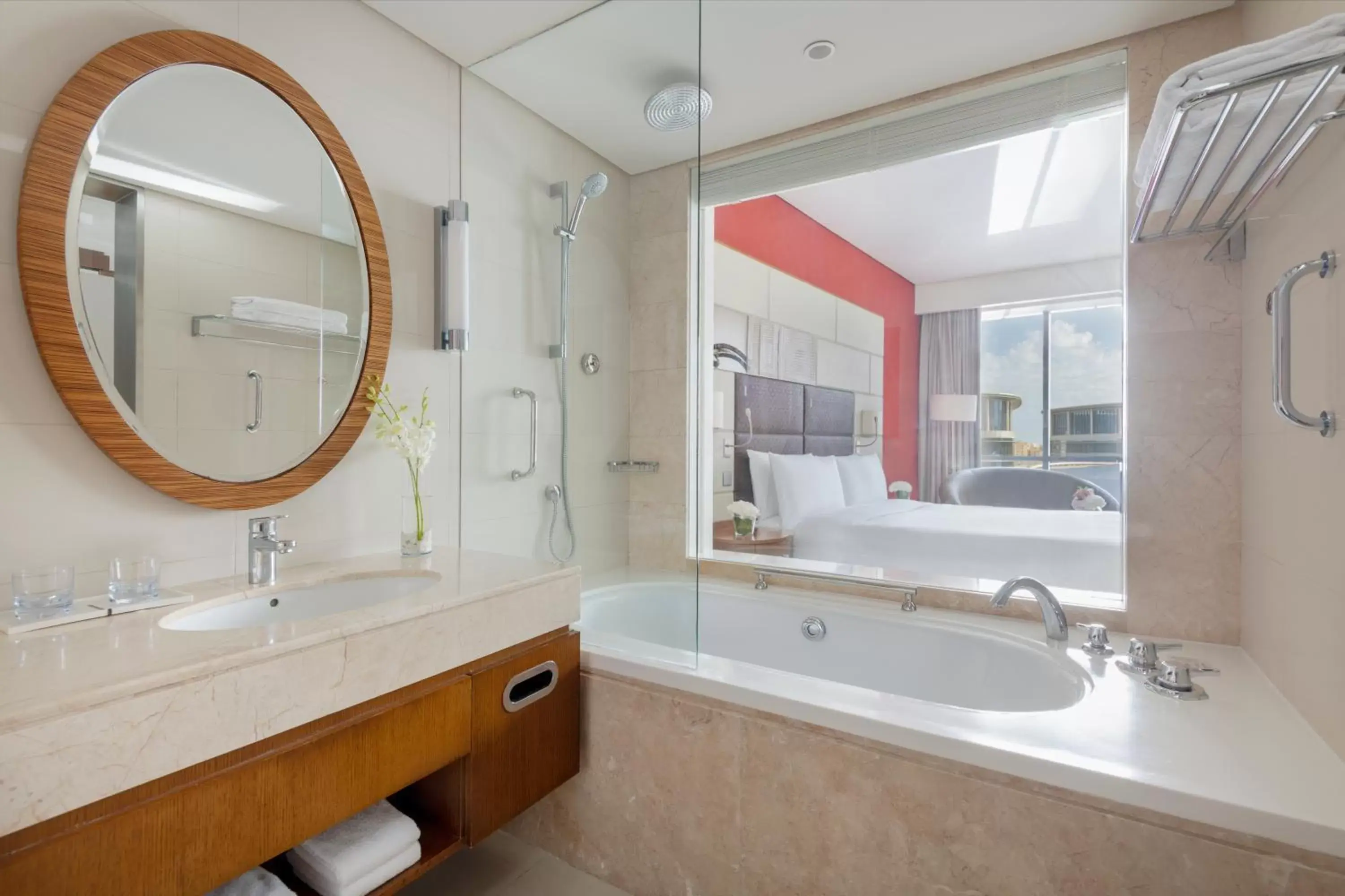 Shower, Bathroom in Crowne Plaza Doha - The Business Park, an IHG Hotel