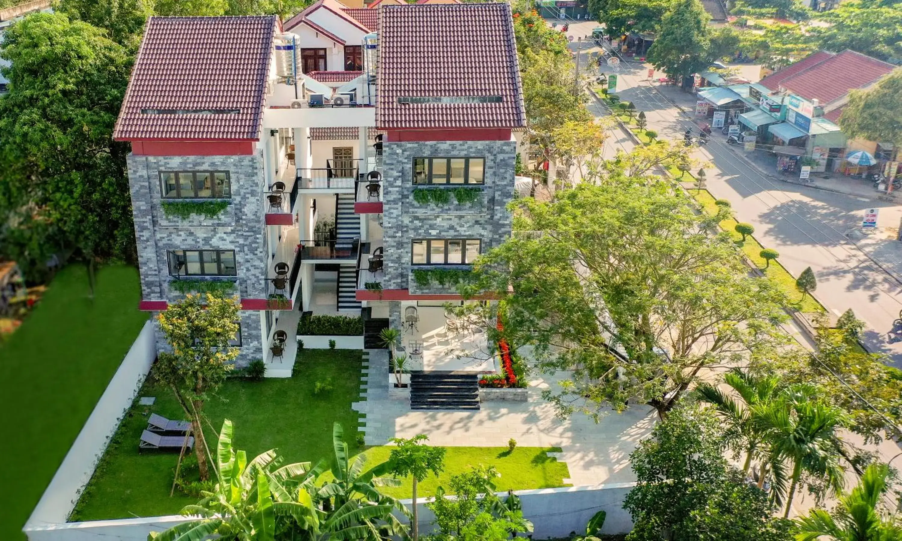 Property building, Bird's-eye View in Bespoke Villa Hoian