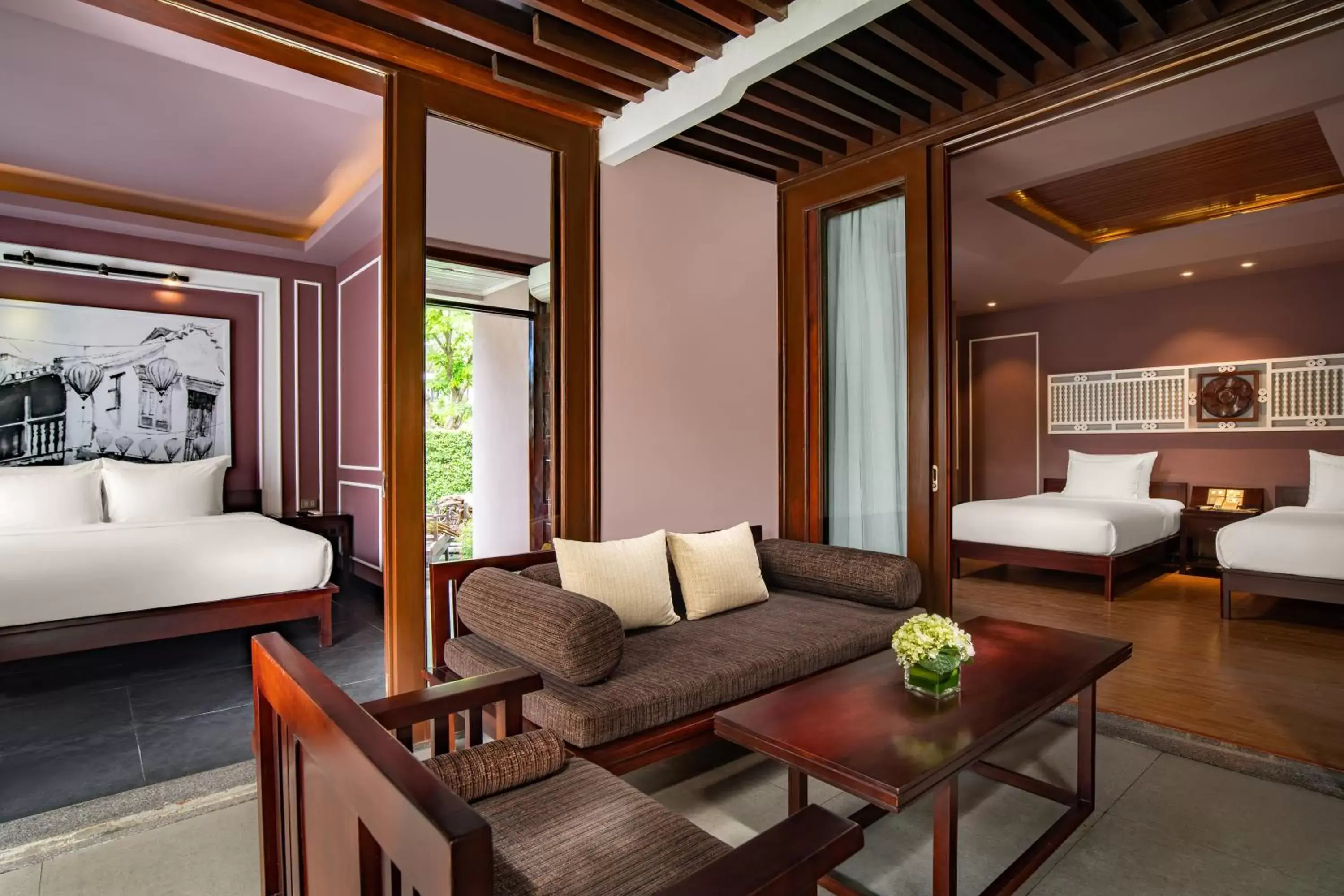 Living room in Bel Marina Hoi An Resort
