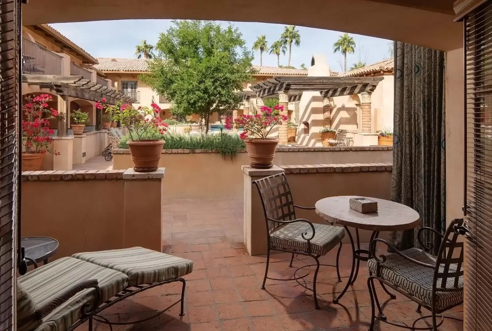 Patio in Royal Palms Resort and Spa, part of Hyatt