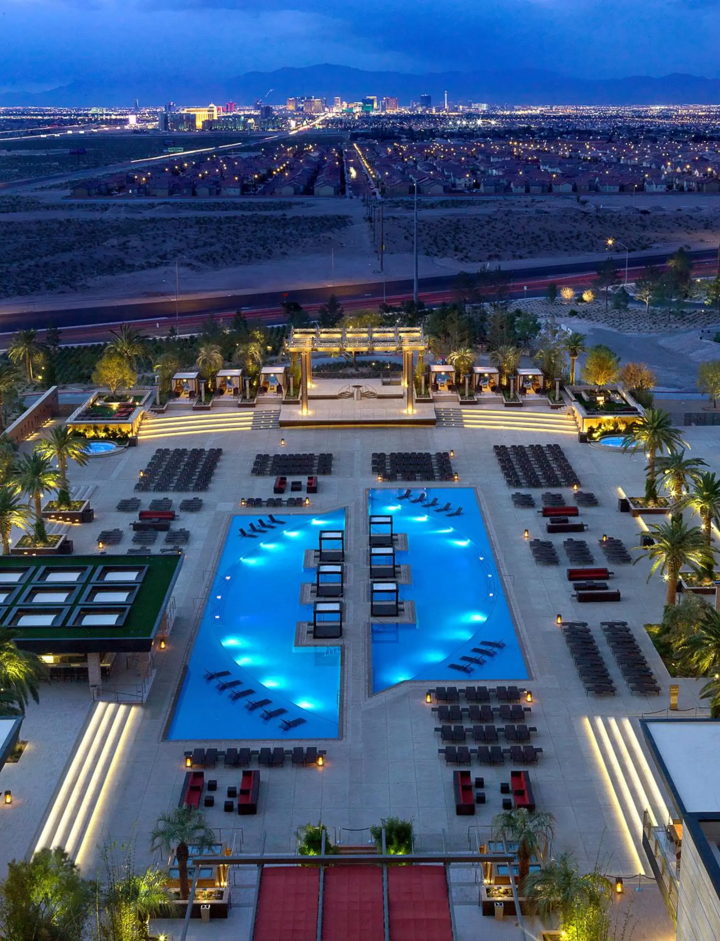 Bird's eye view, Pool View in M Resort Spa & Casino