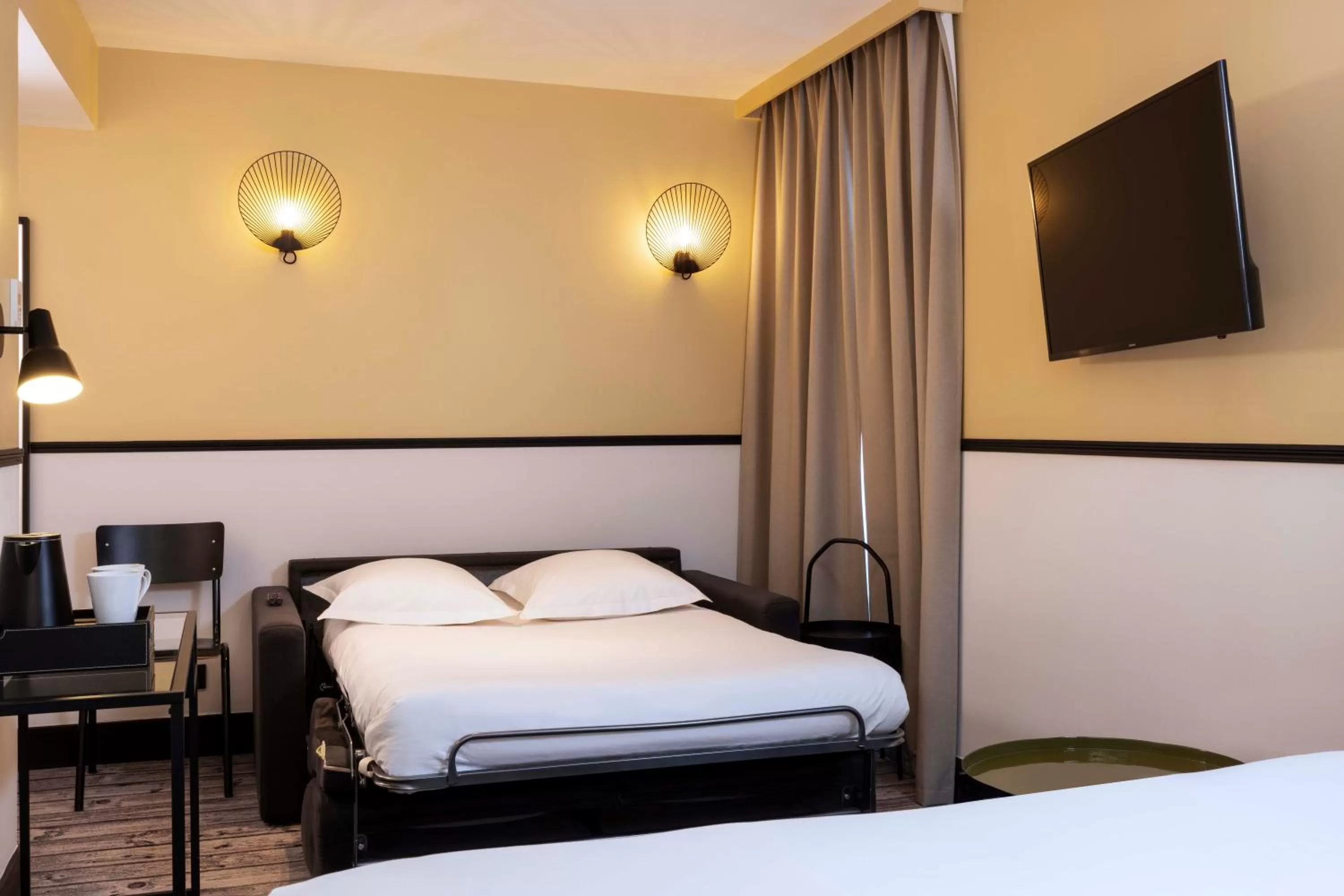 Bedroom, Bed in Hotel de l'Aqueduc