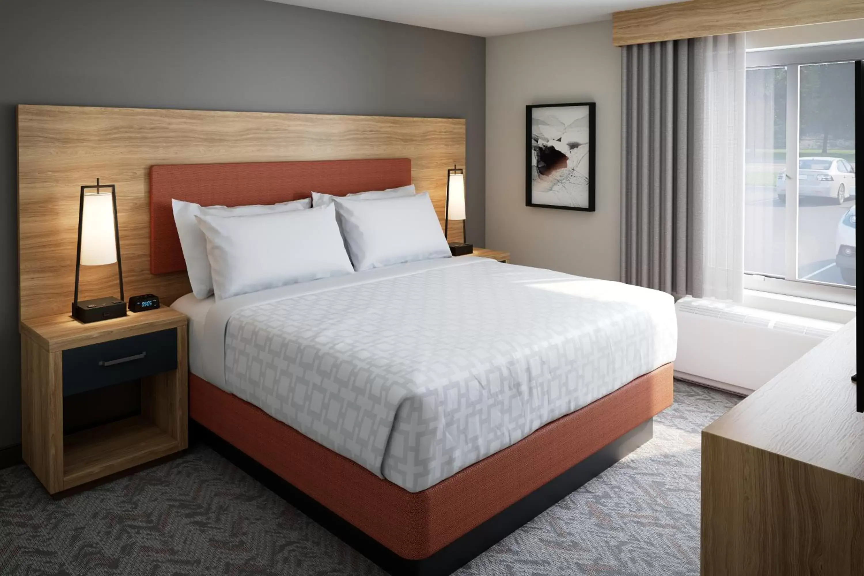 Bed in Candlewood Suites - Layton - Salt Lake City, an IHG Hotel