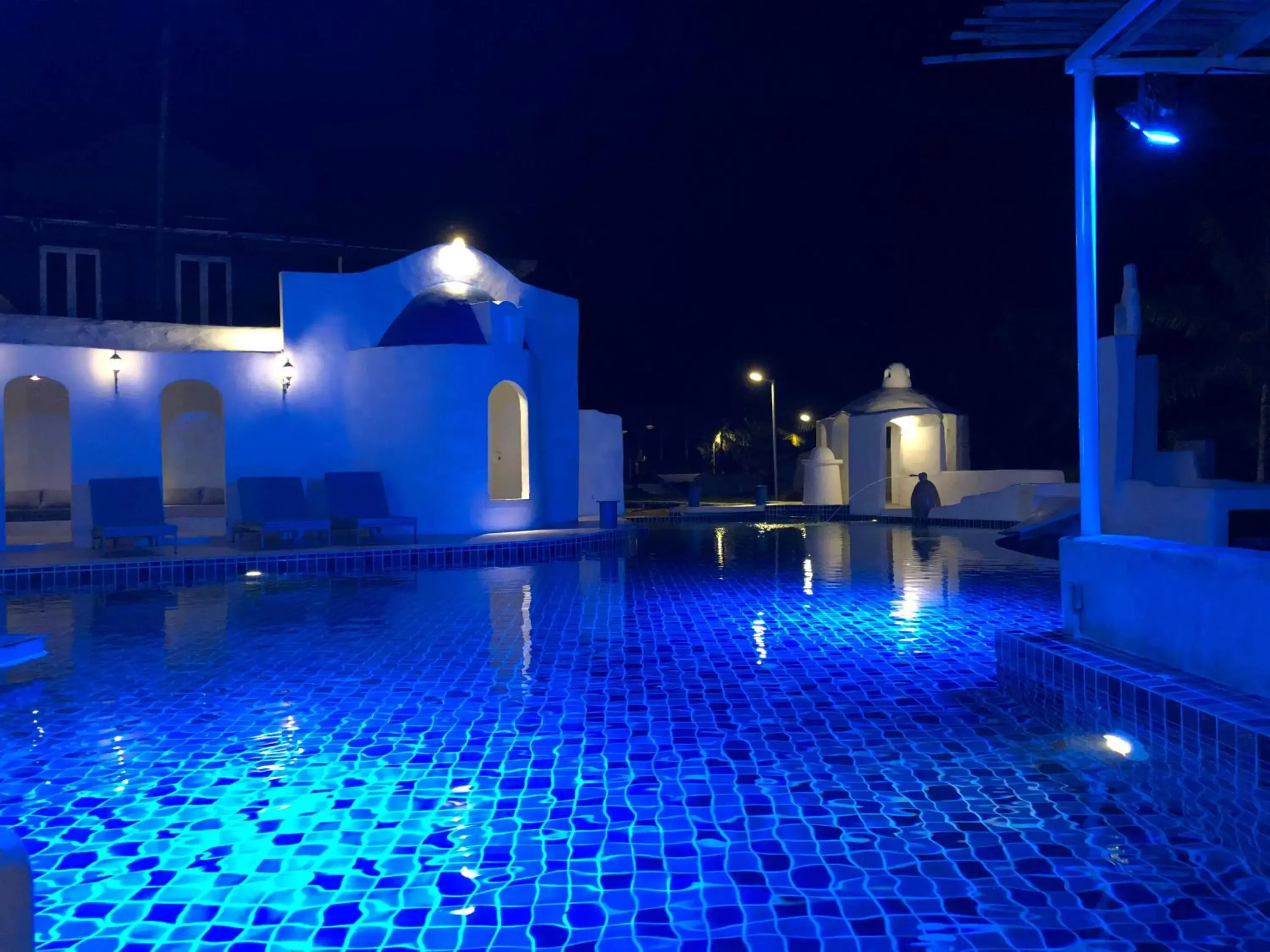 Night, Swimming Pool in The Oia Pai Resort