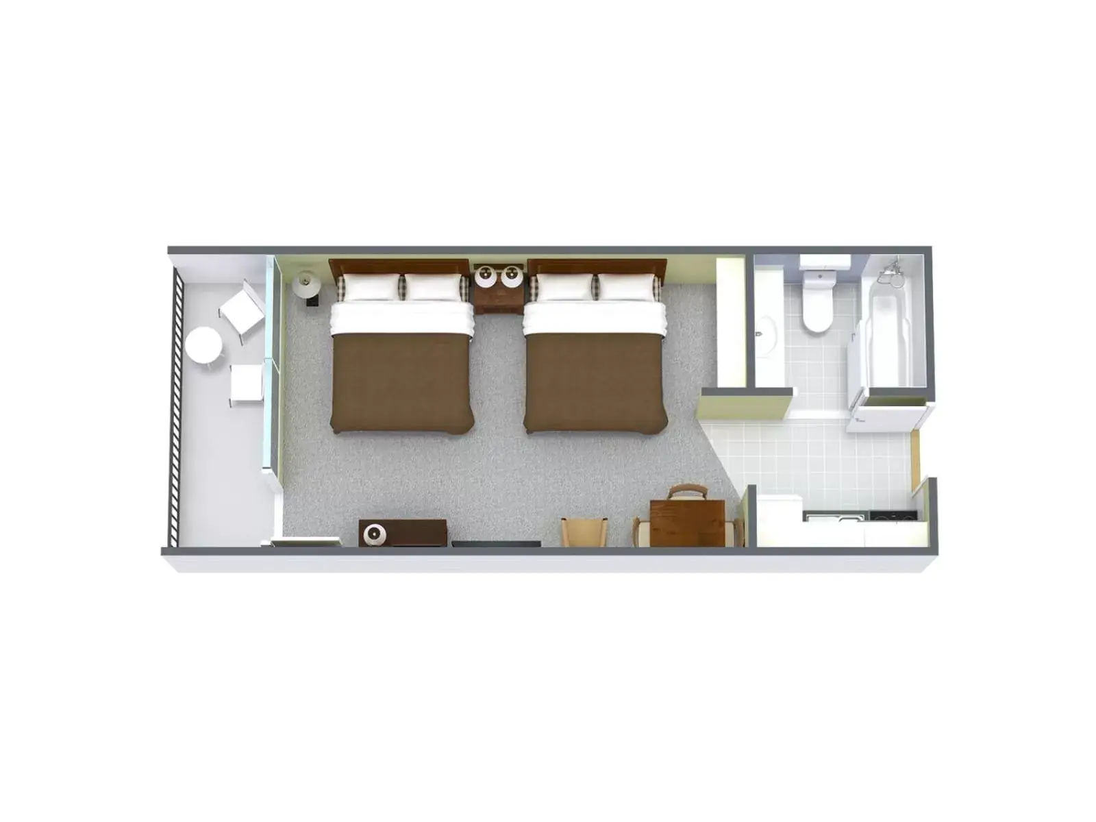 1 Bedroom Oceanfront Efficiency with 2 Queen Beds - B1 in Holiday Sands North "On the Boardwalk" 1 Bedroom Oceanfront Efficiency with 2 Queen Beds - B1 in Holiday Sands North "On the Boardwalk"