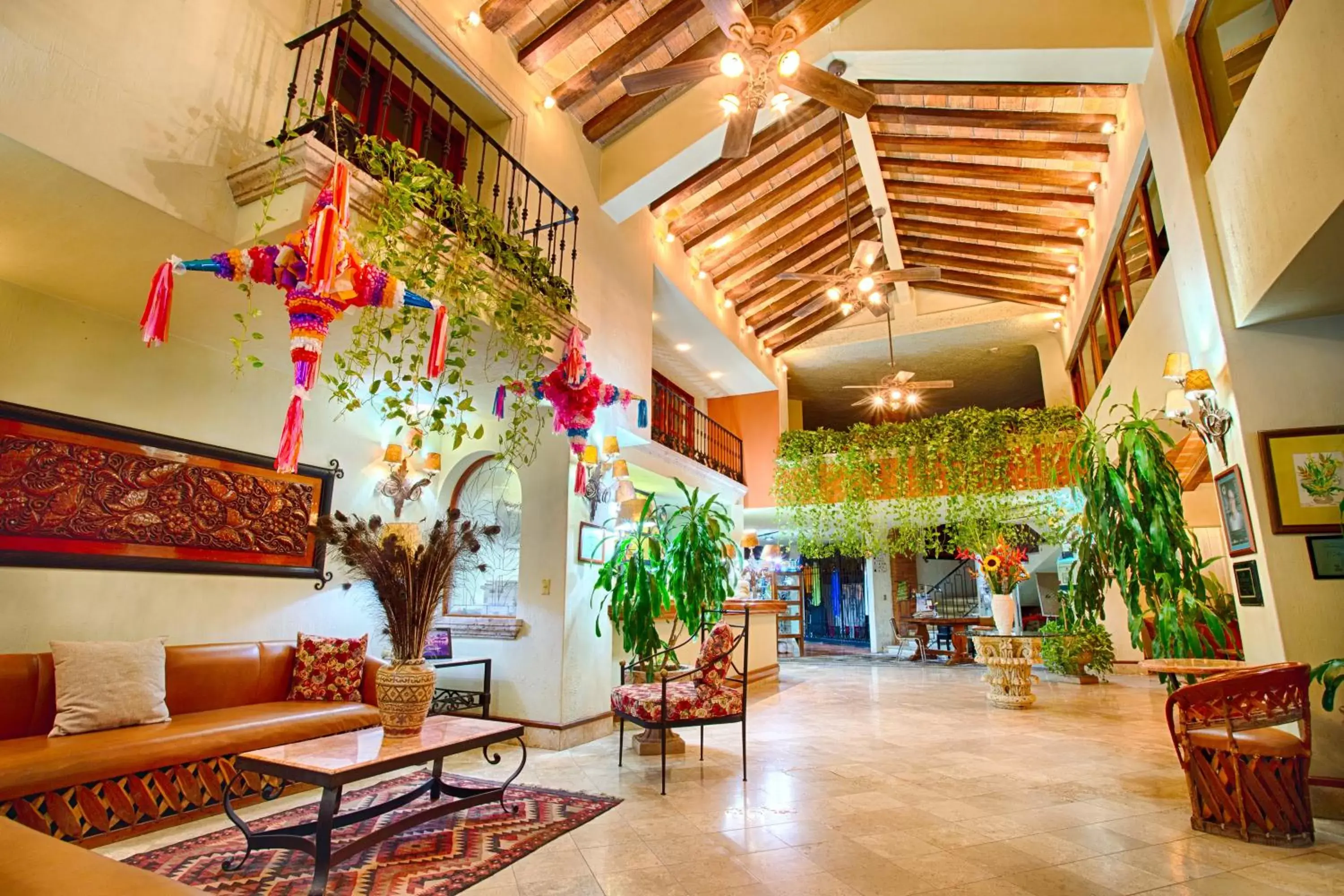 Lobby or reception in Hotel Garza Canela