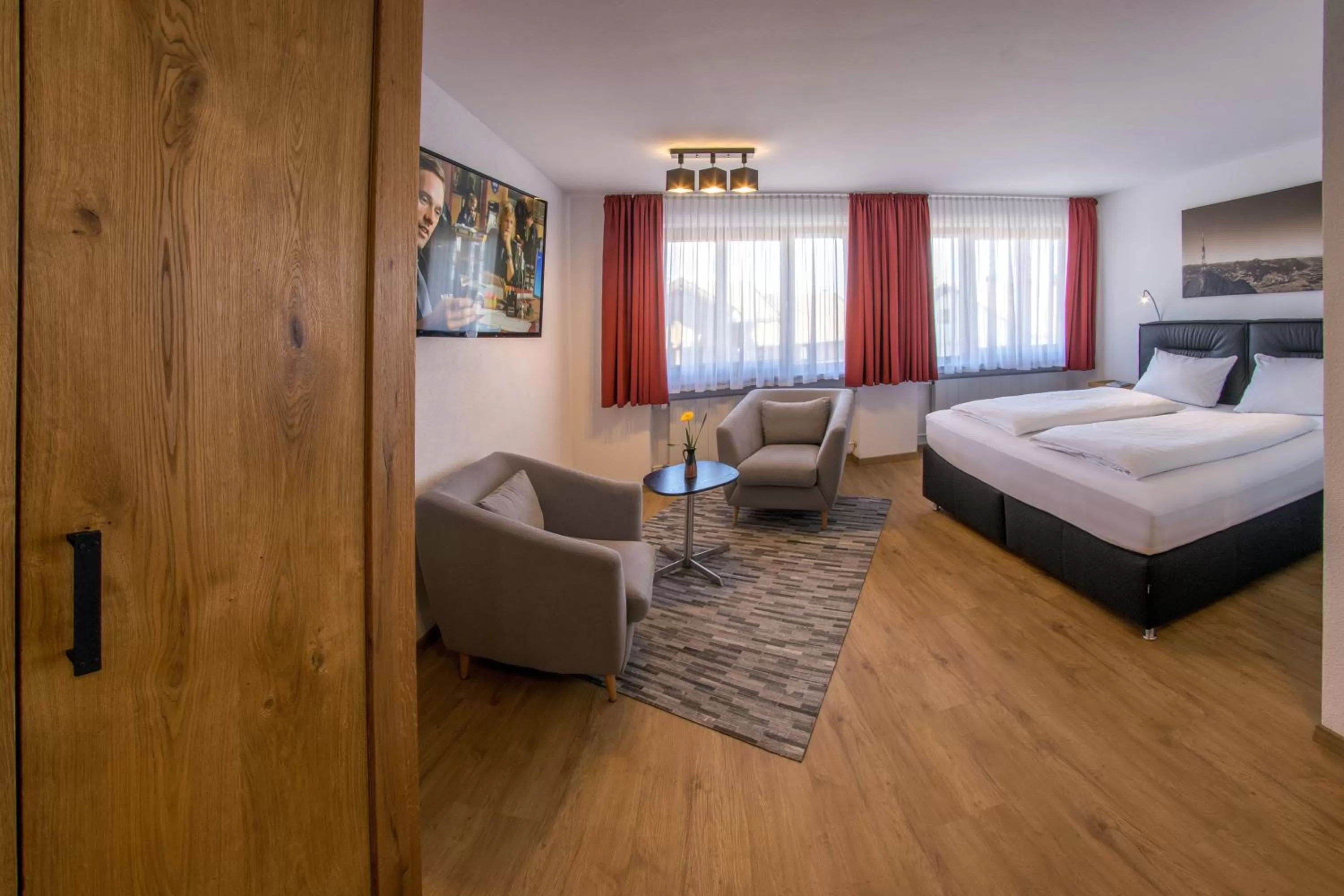 Bed in Appartement-Hotel-Allgayer