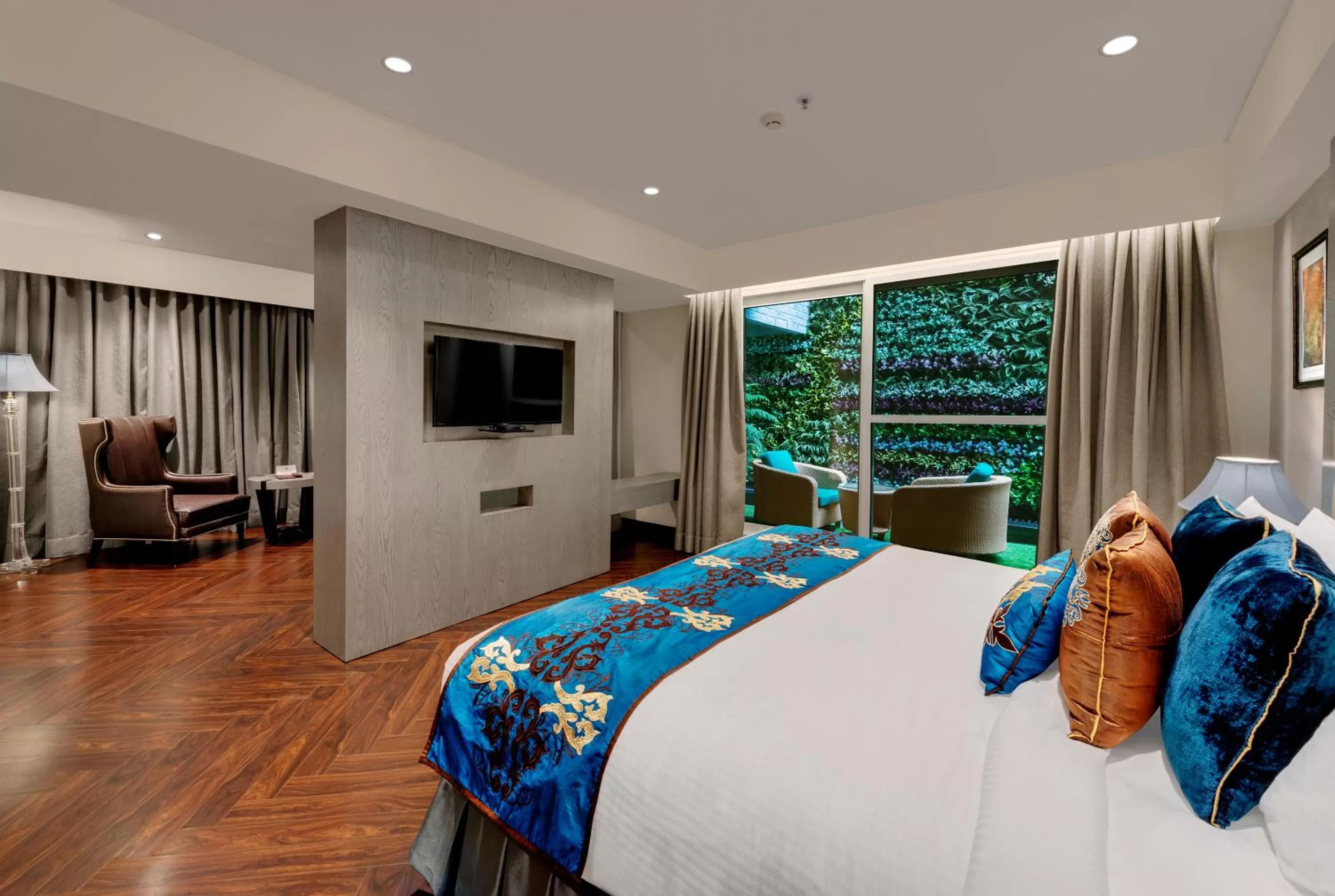 Seating area, Bed in Marina- Shimla First Designer Boutique Hotel