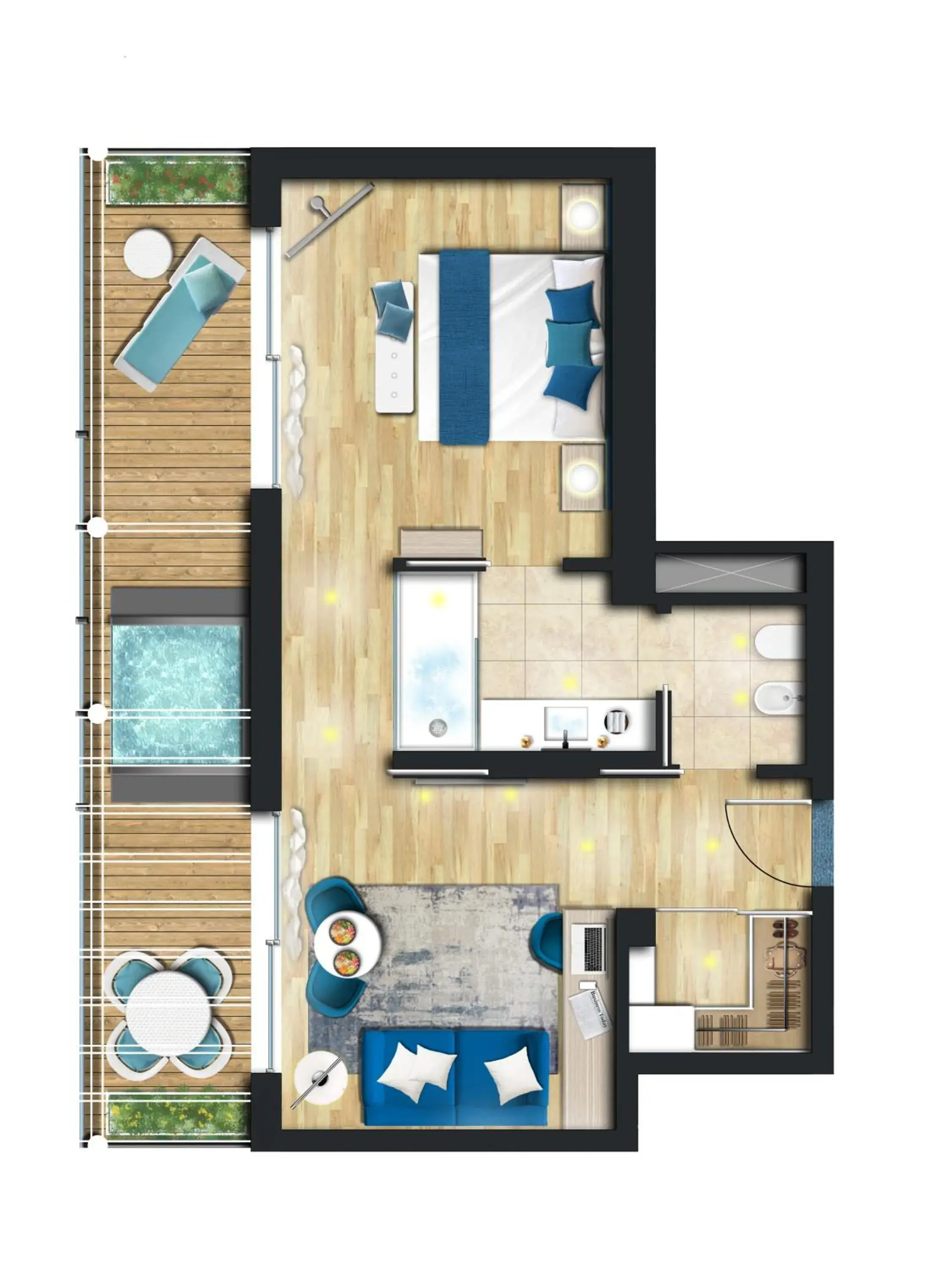 Floor Plan in Hotel Atlantic