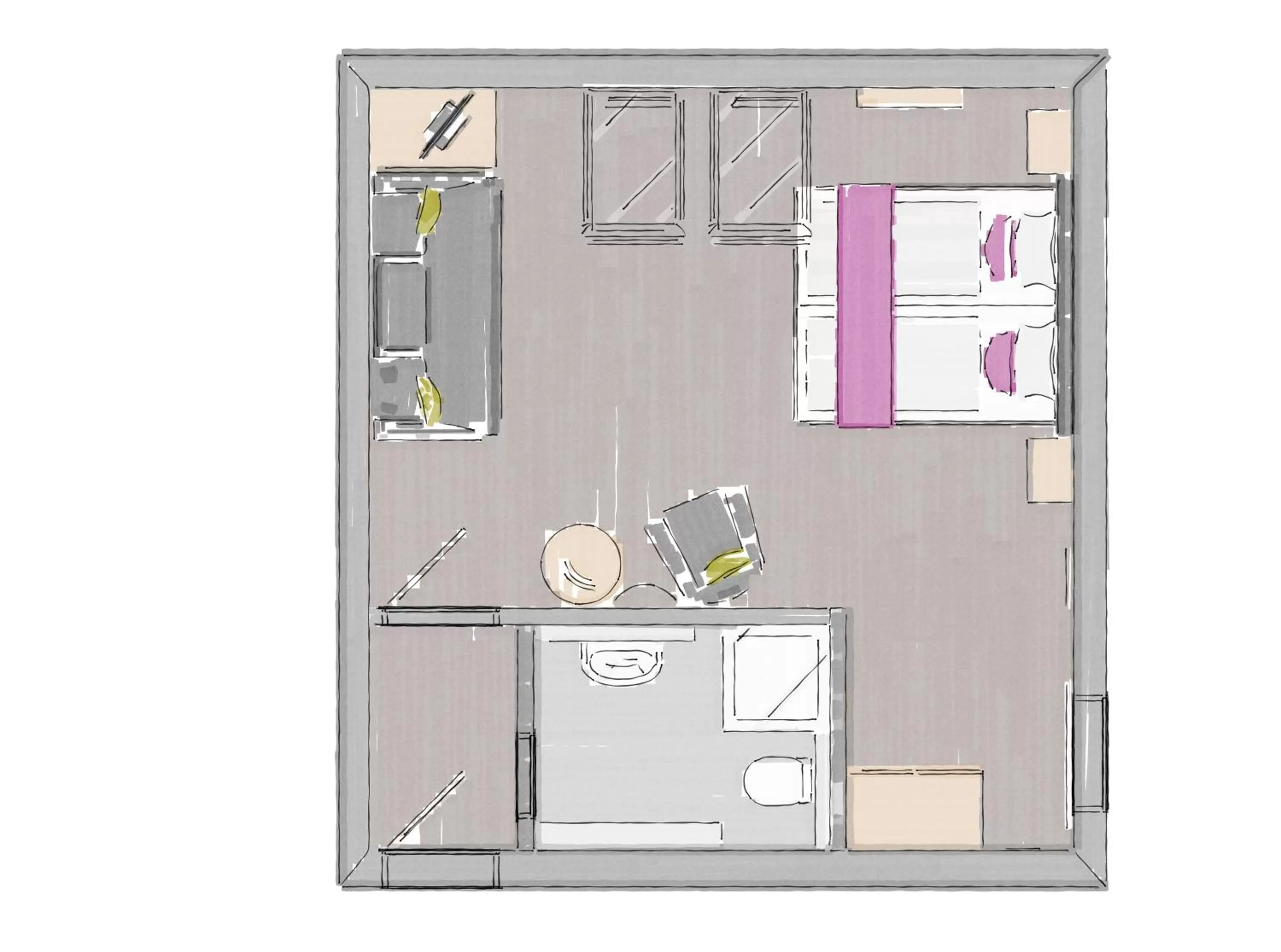 Floor plan in Hotel Haus Andrea