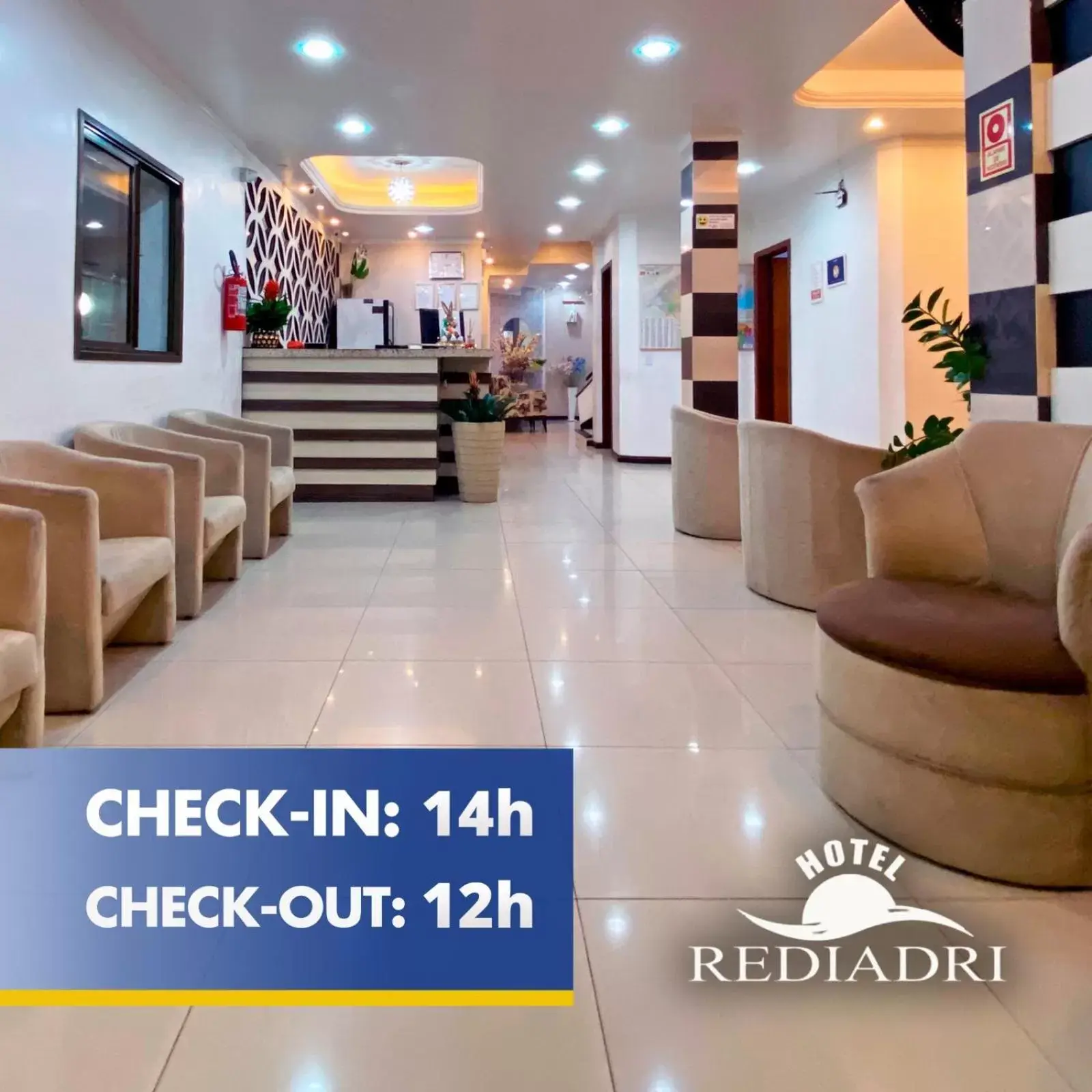 Lobby or reception in Hotel Rediadri - Capão da Canoa