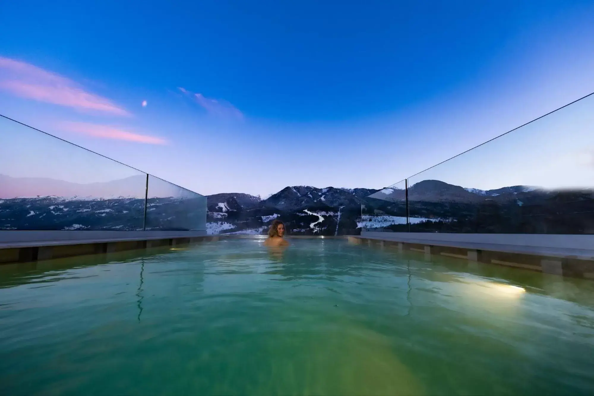 Mountain view, Swimming Pool in La Roccia Wellness Hotel