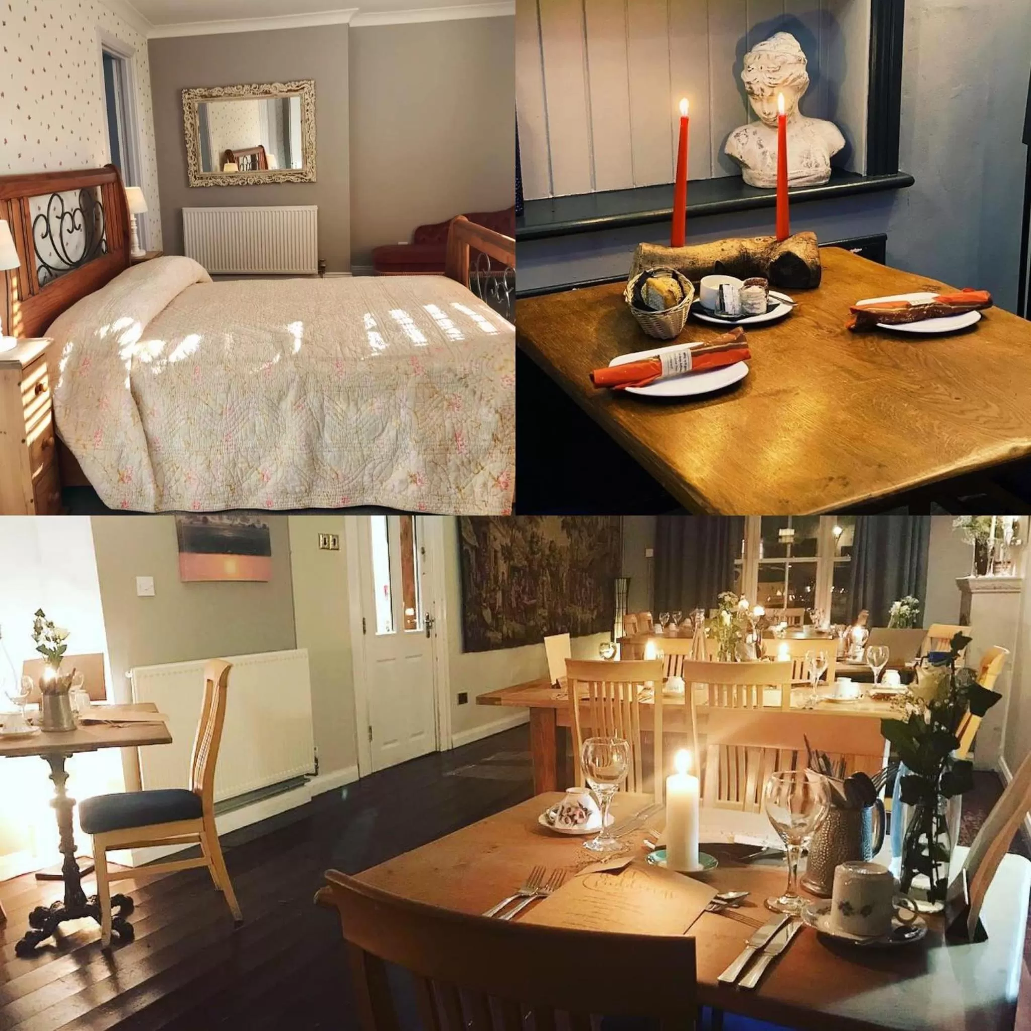 Dining area in The Ilchester Arms Hotel, Ilchester Somerset