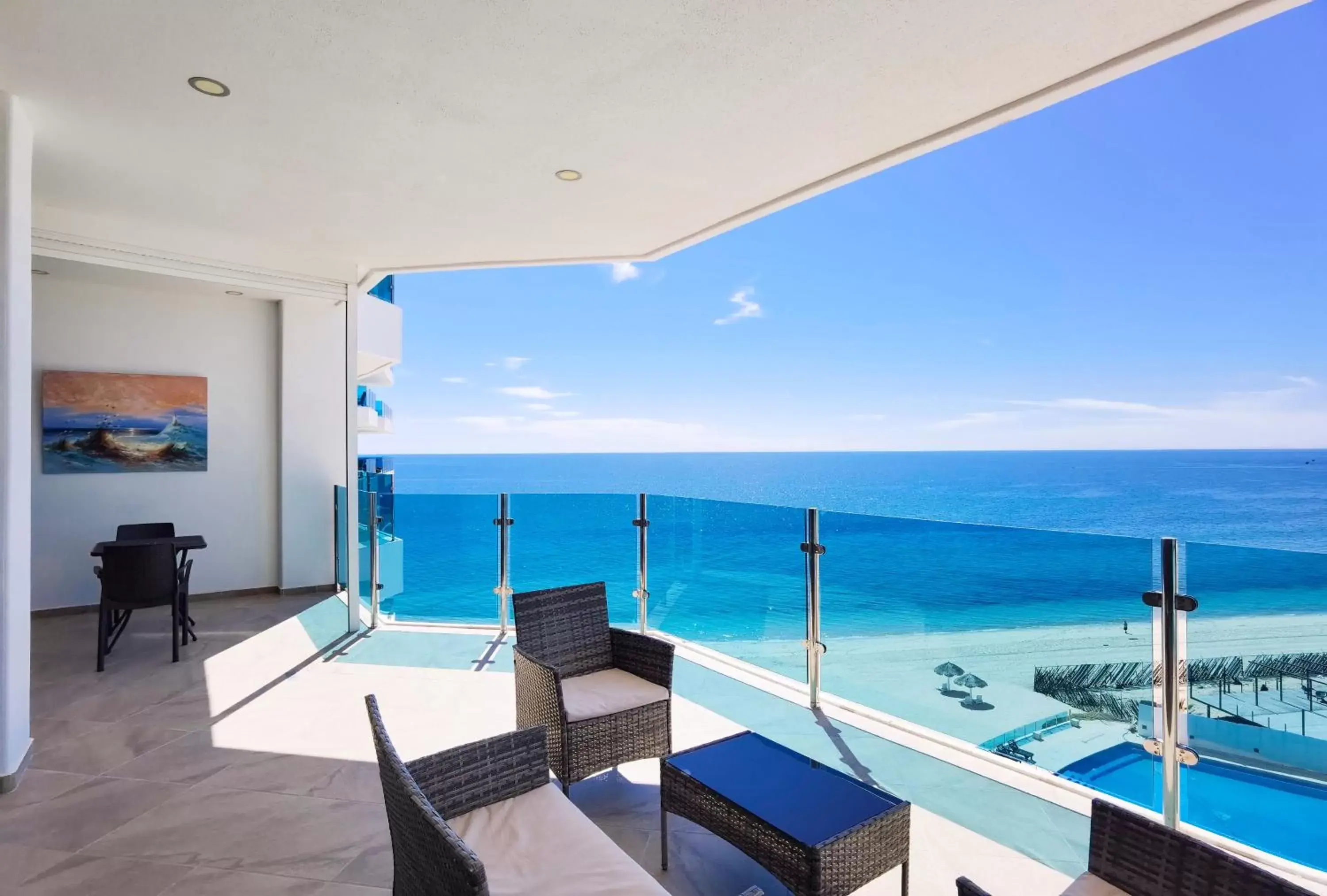 Balcony/Terrace, Sea View in Esmeralda Beach Resort