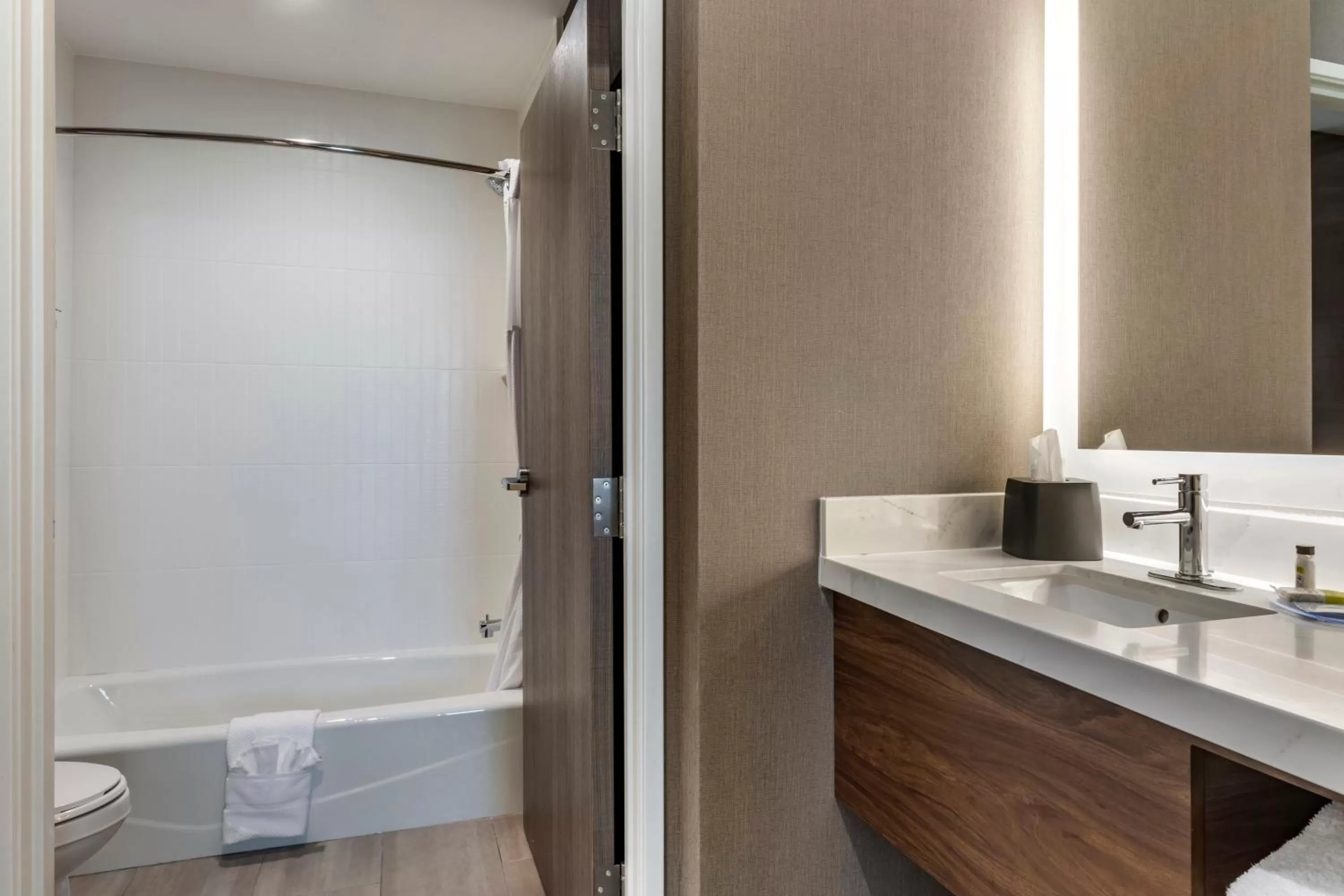 Bathroom in Staybridge Suites Grand Prairie Near Epic Central by IHG