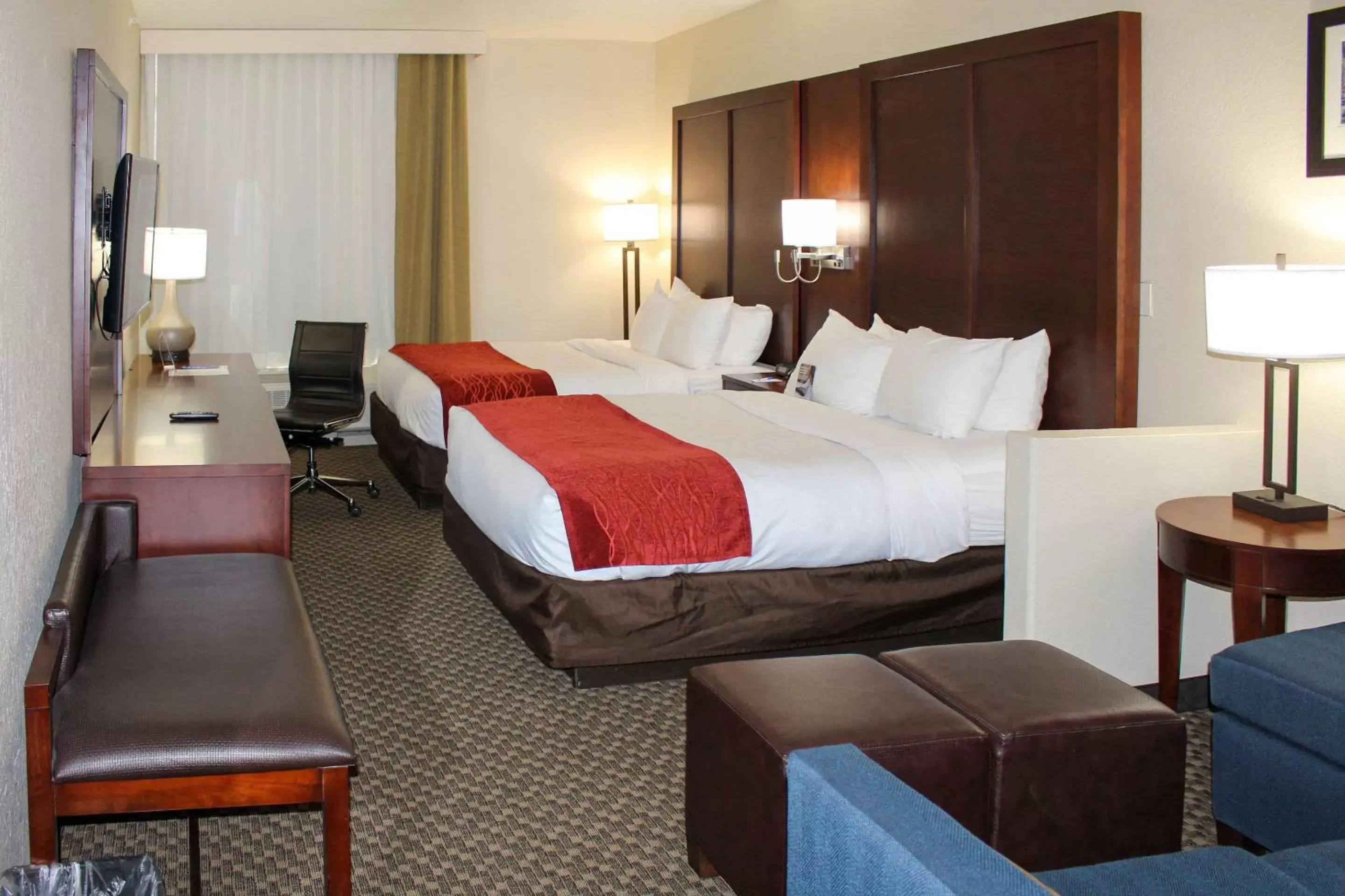 Photo of the whole room, Bed in Comfort Inn & Suites Near Six Flags & Medical Center