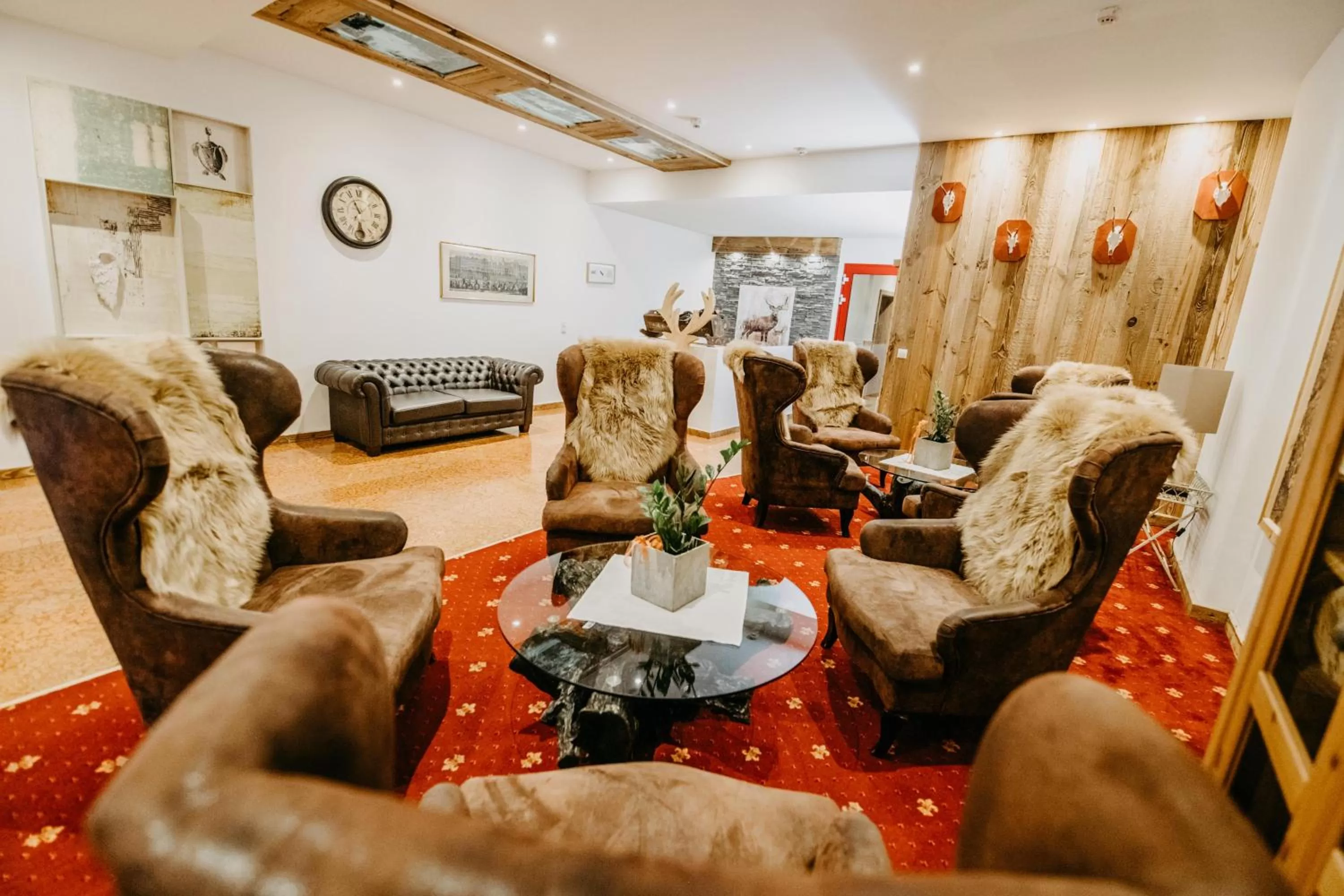 Lobby or reception in Vitalhotel Gosau