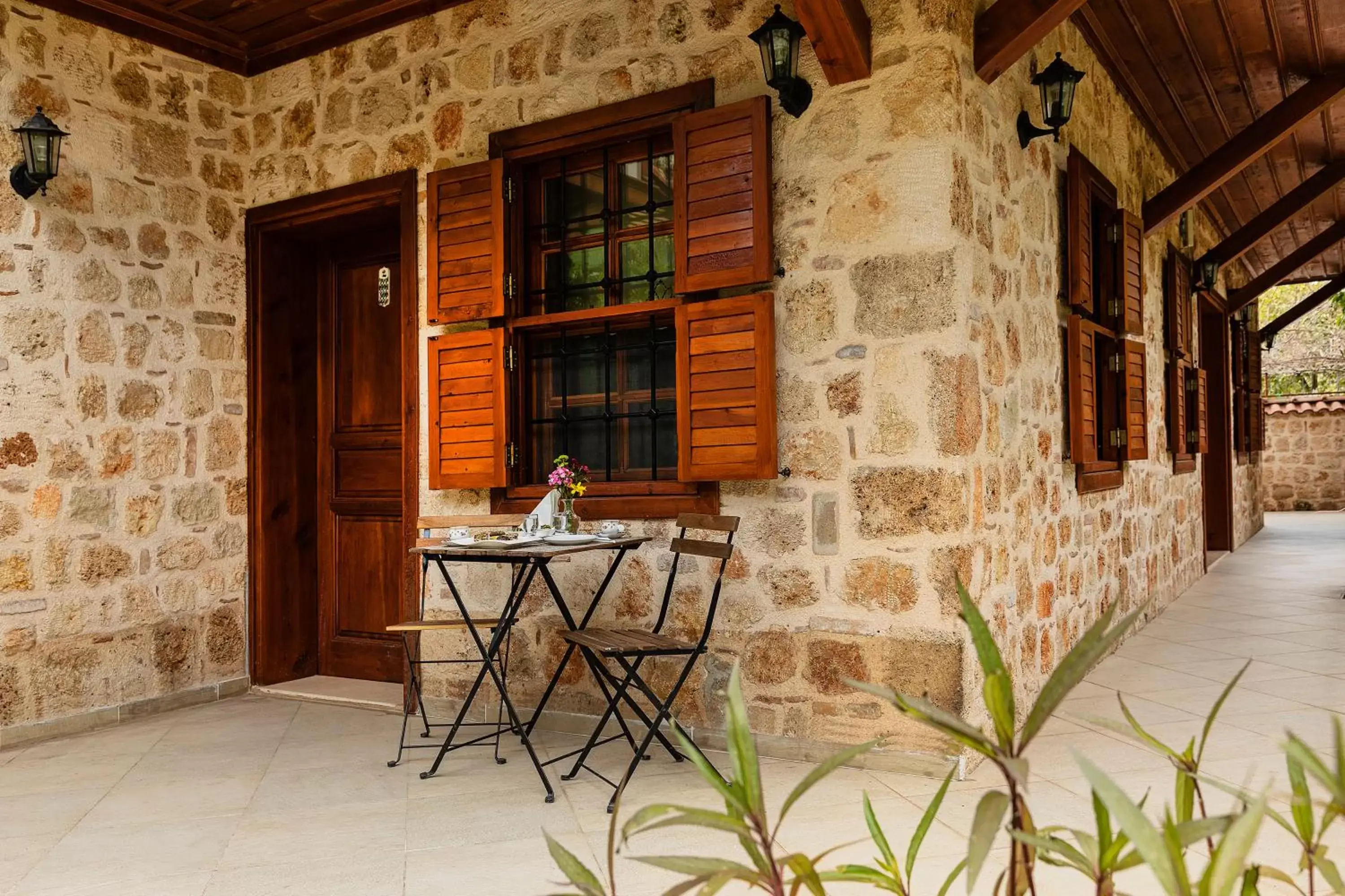 Patio in Zemira Garden Hotel