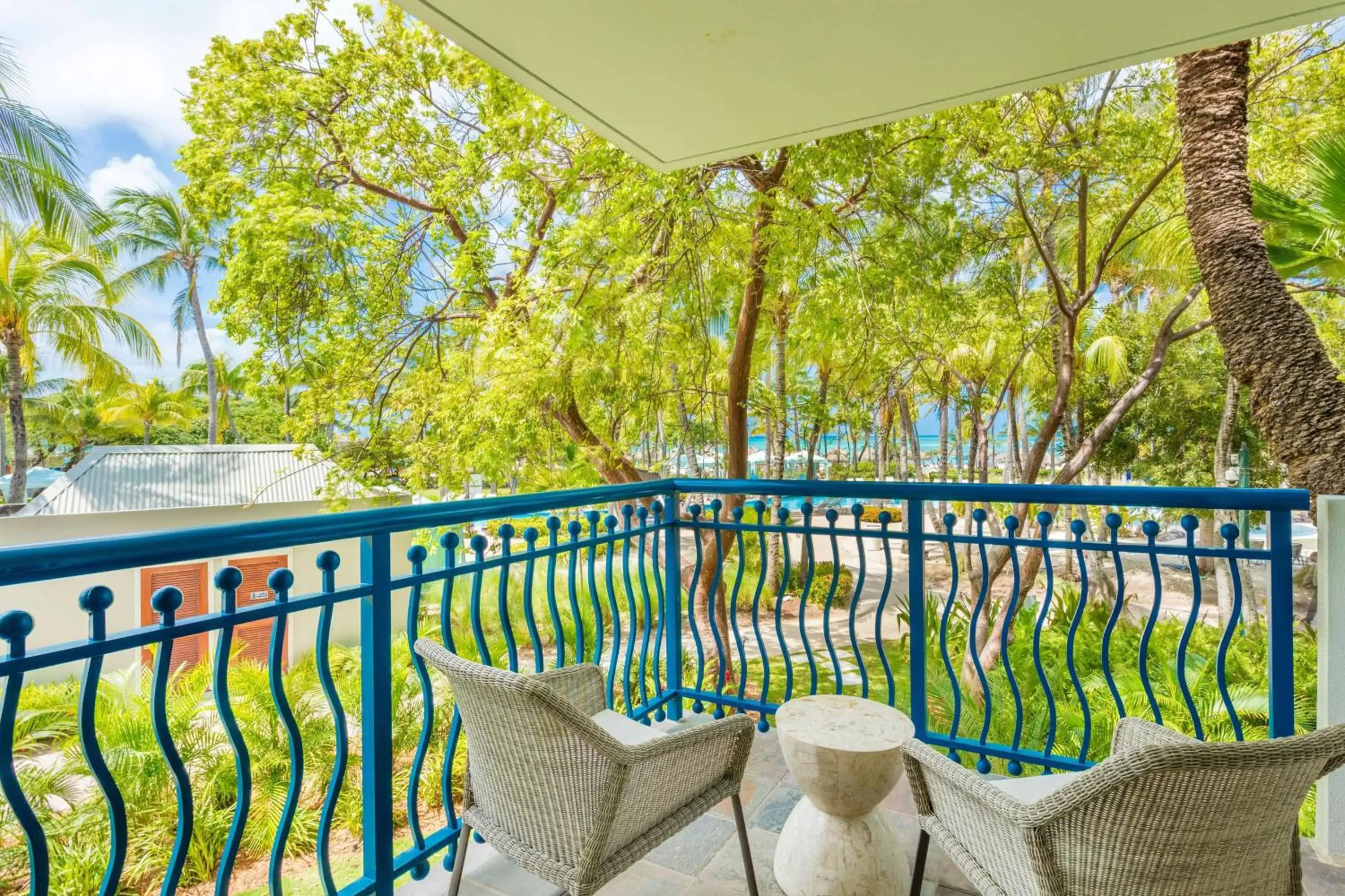 View (from property/room), Balcony/Terrace in Hilton Aruba Caribbean Resort & Casino