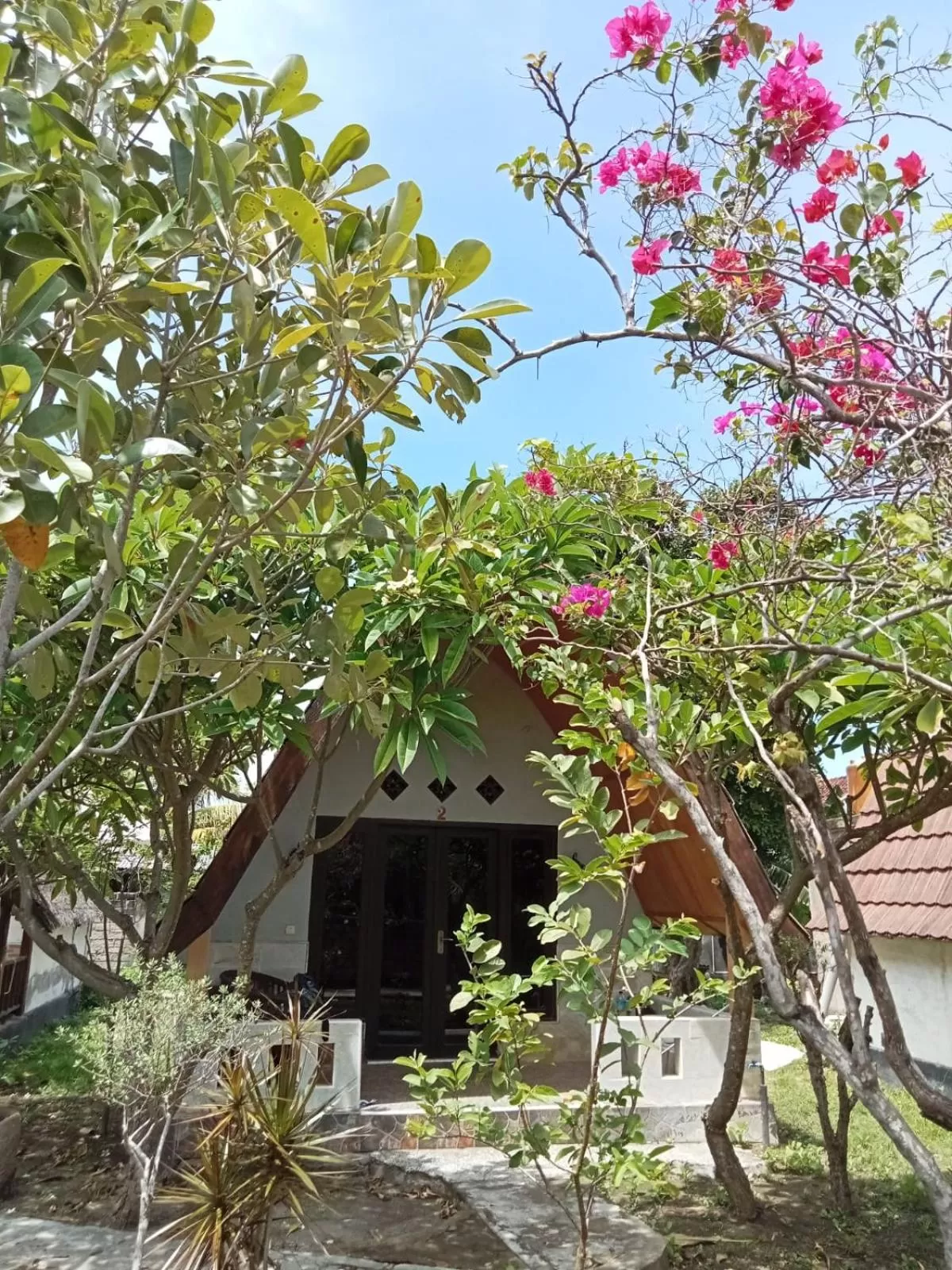 Garden view in Meno Smile Cottages