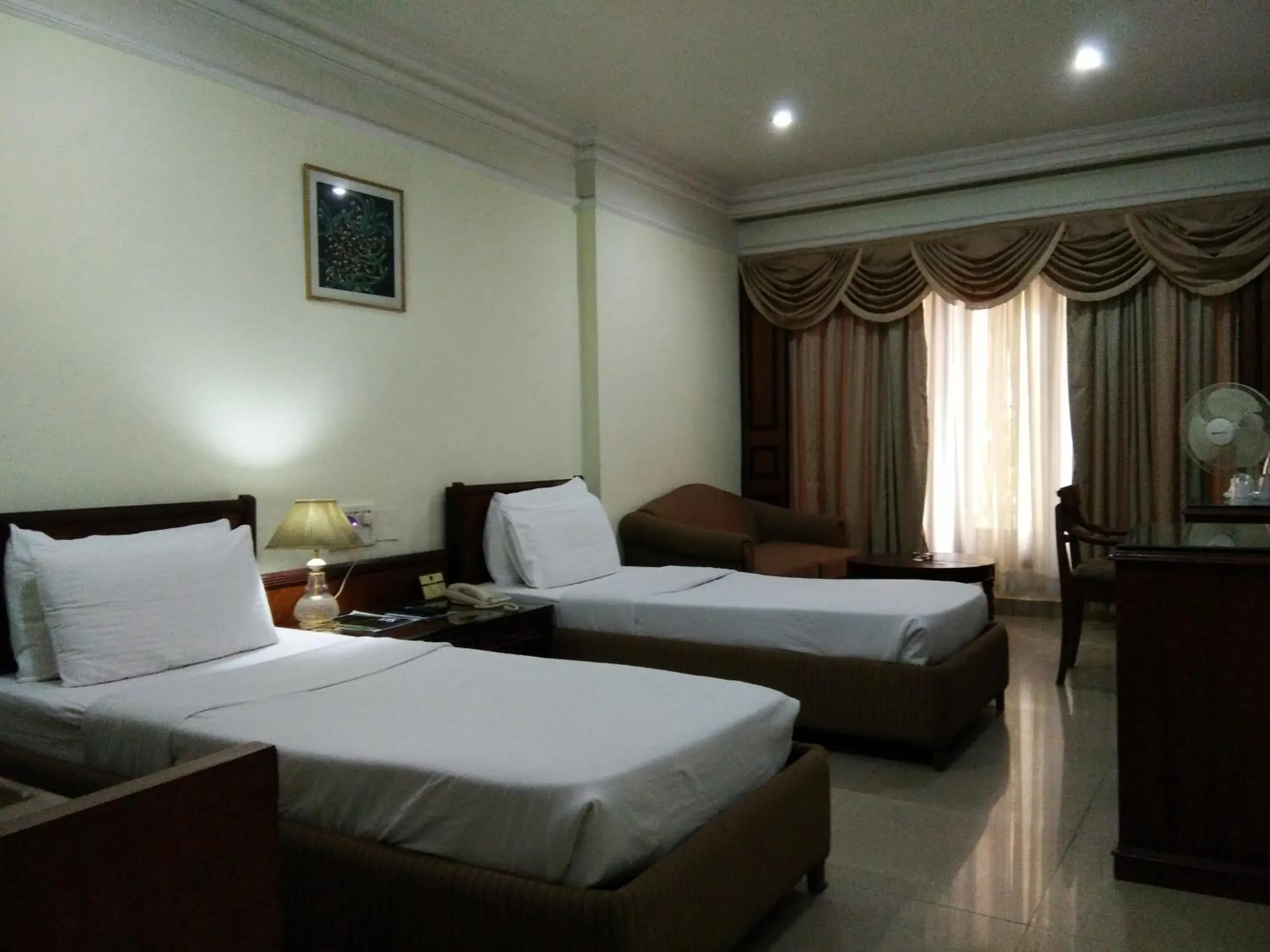 Bed in Empires Hotel