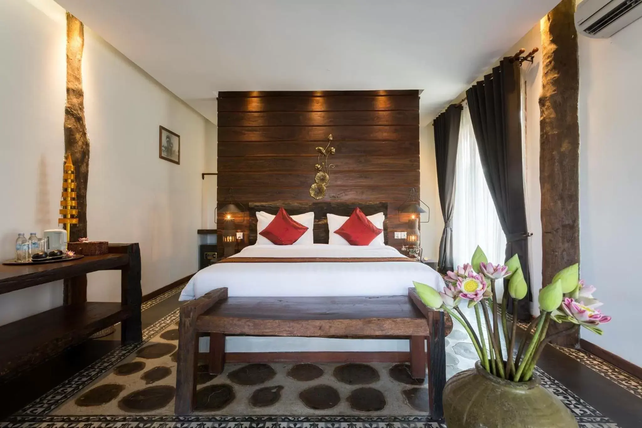 Bathroom, Bed in Java Wooden Villa & Residence