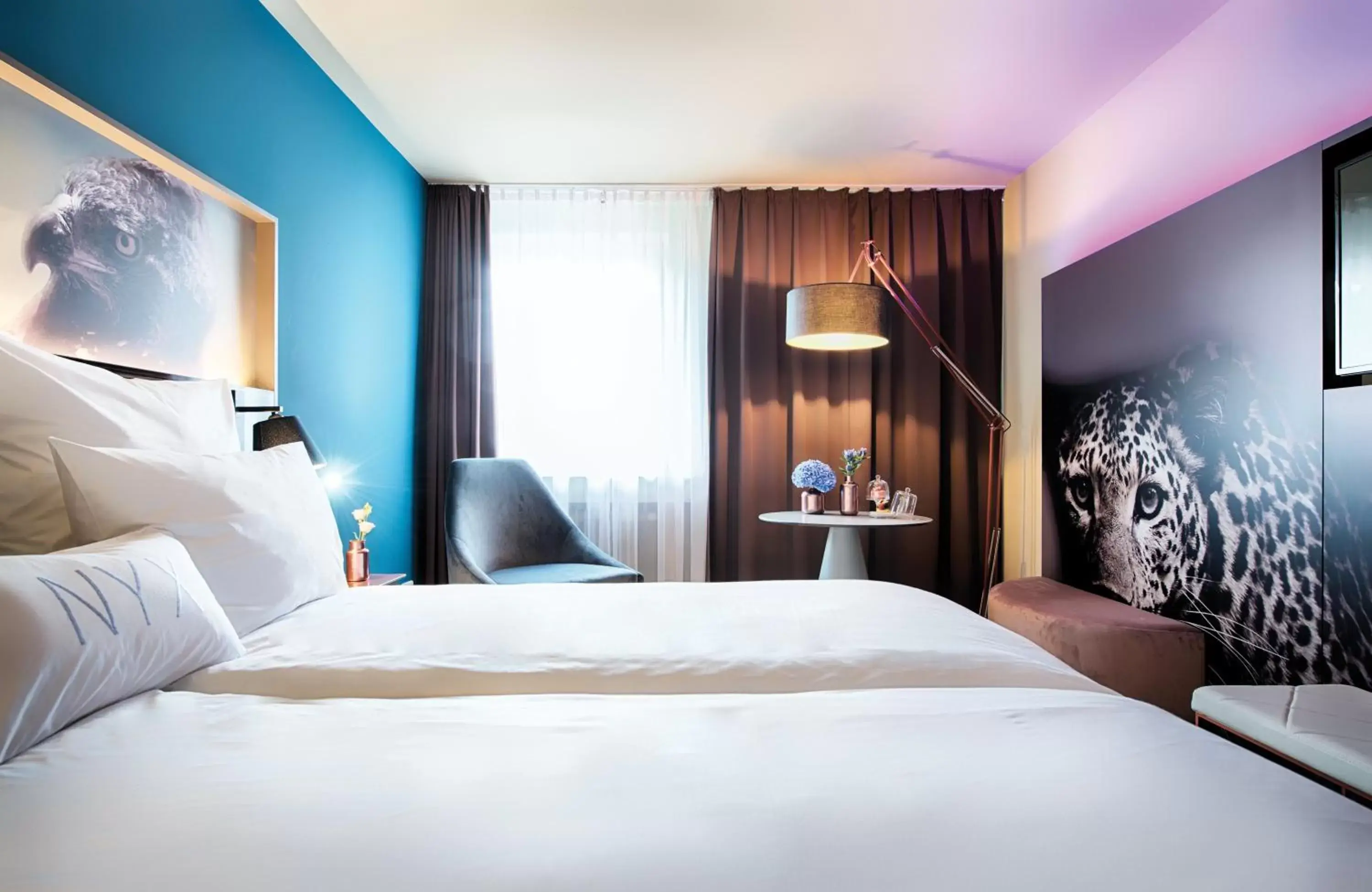 Photo of the whole room, Bed in NYX Hotel Mannheim by Leonardo Hotels