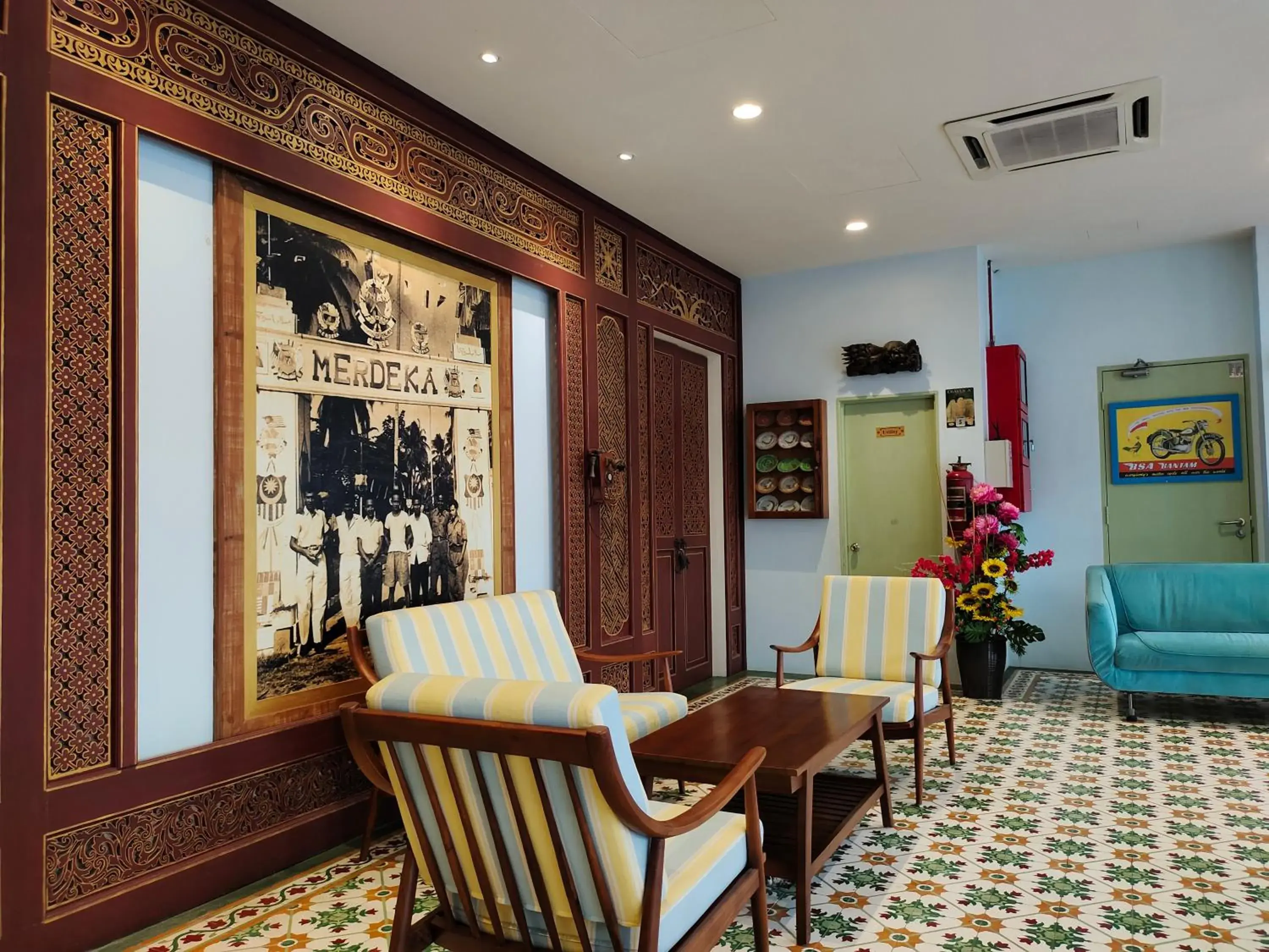 Seating area in Kapitan Kongsi Boutique Hotel