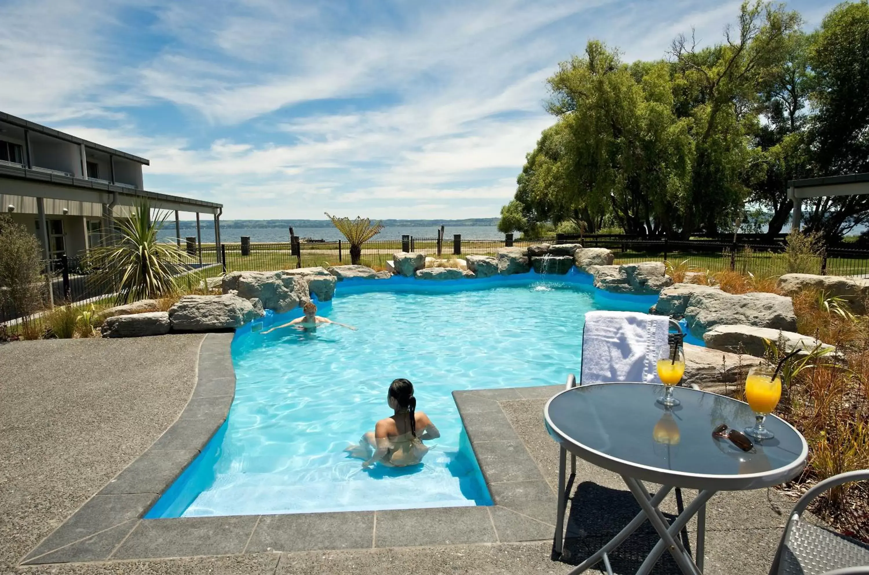 Swimming Pool in Wai Ora Lakeside Spa Resort