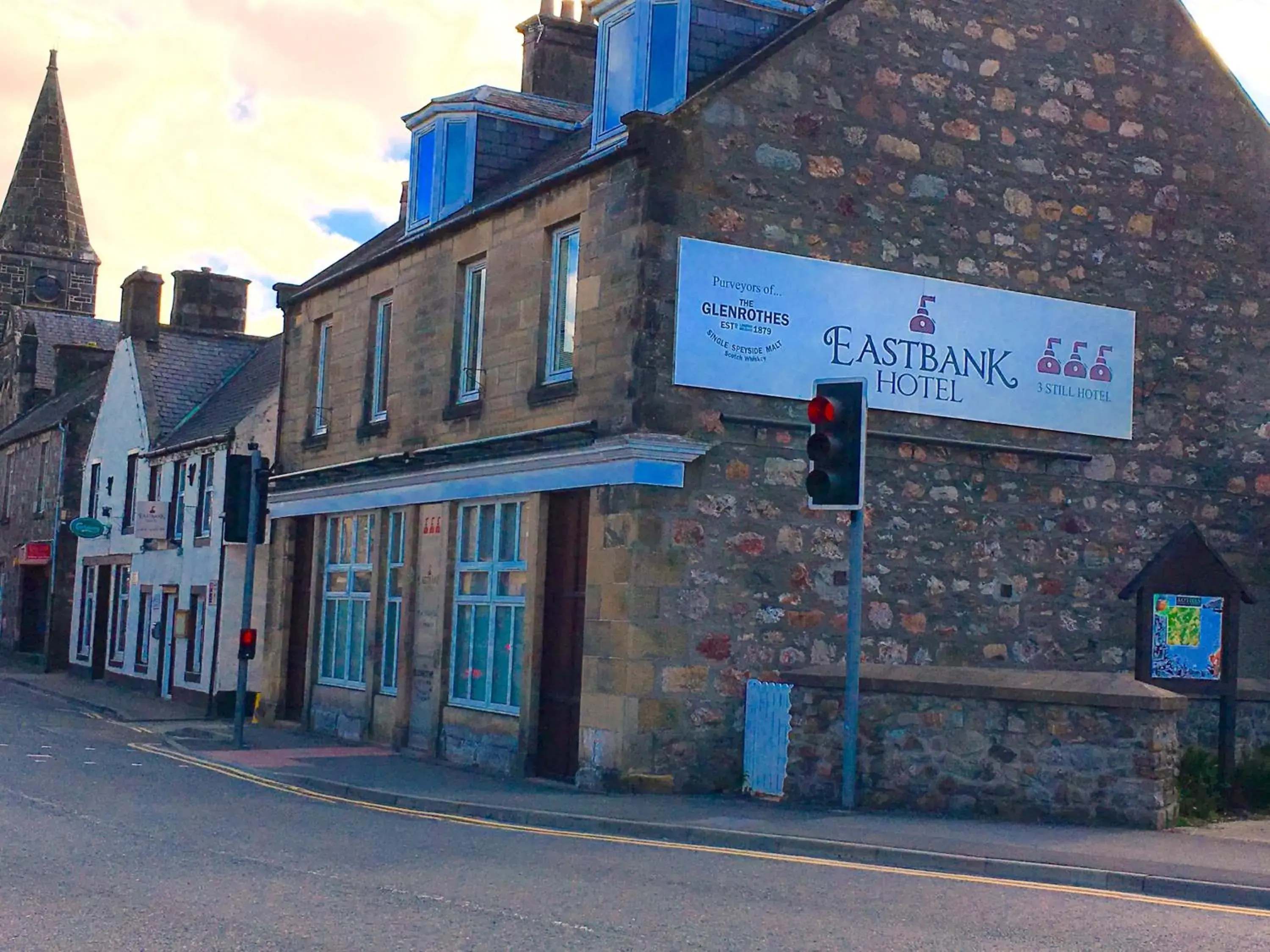 Facade/entrance in OYO Eastbank Hotel, Speyside Scotland