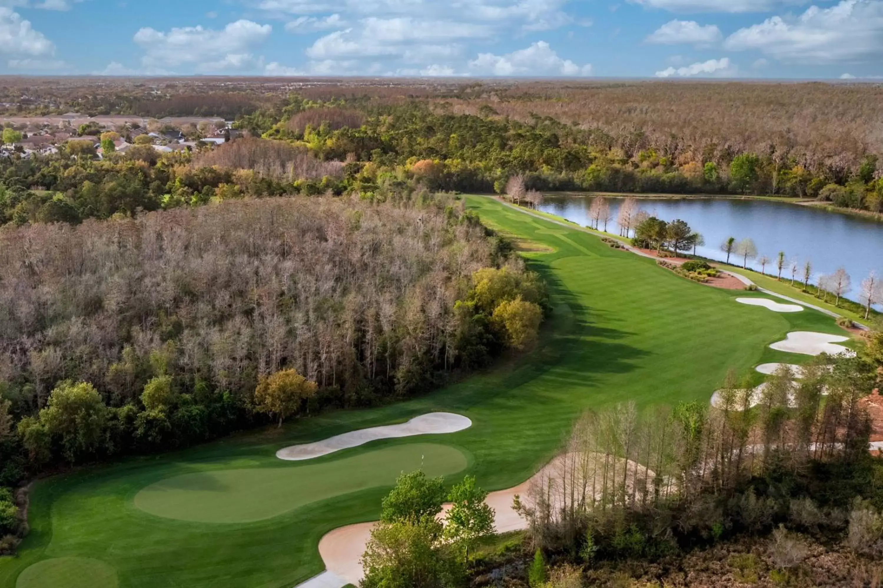 Golfcourse, Bird's-eye View in The Ritz-Carlton Orlando, Grande Lakes