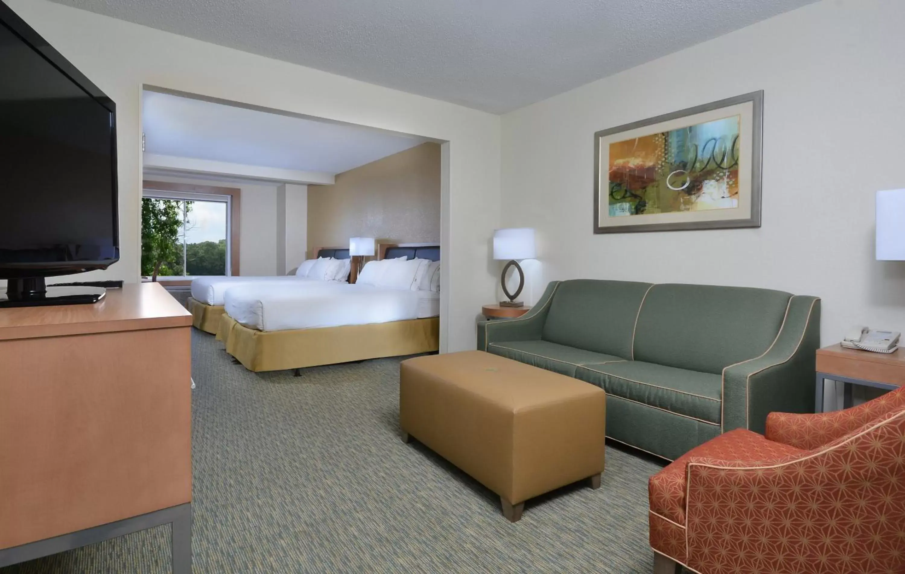 Bedroom, Seating Area in Holiday Inn Express Hotel & Suites High Point South, an IHG Hotel