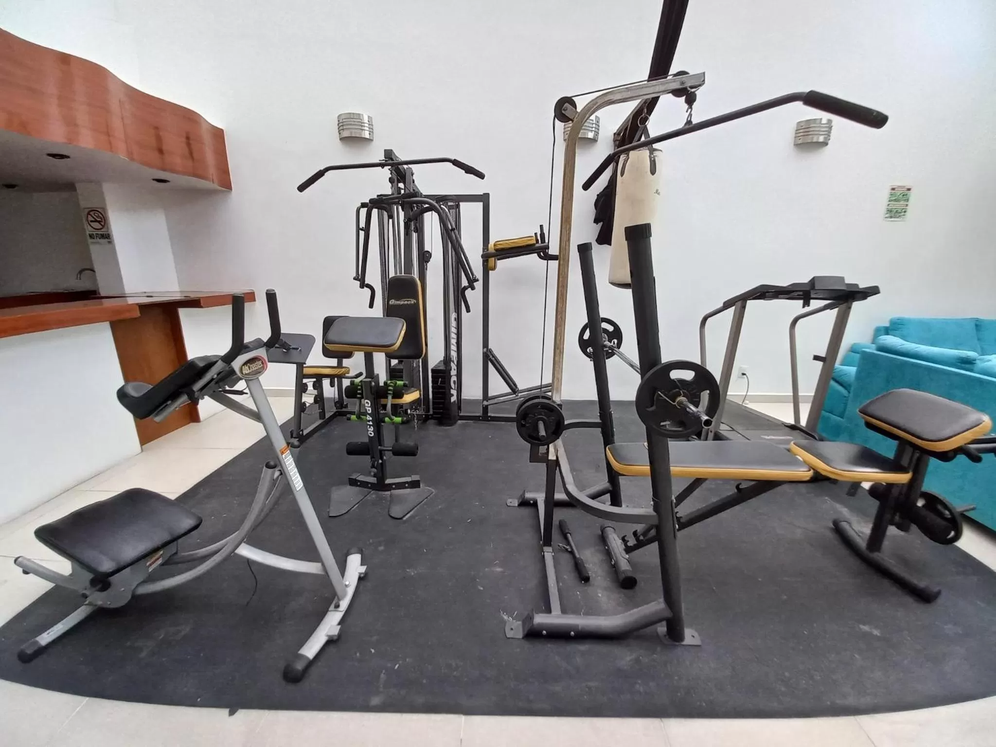 Fitness centre/facilities in La Aurora Hotel Like Home