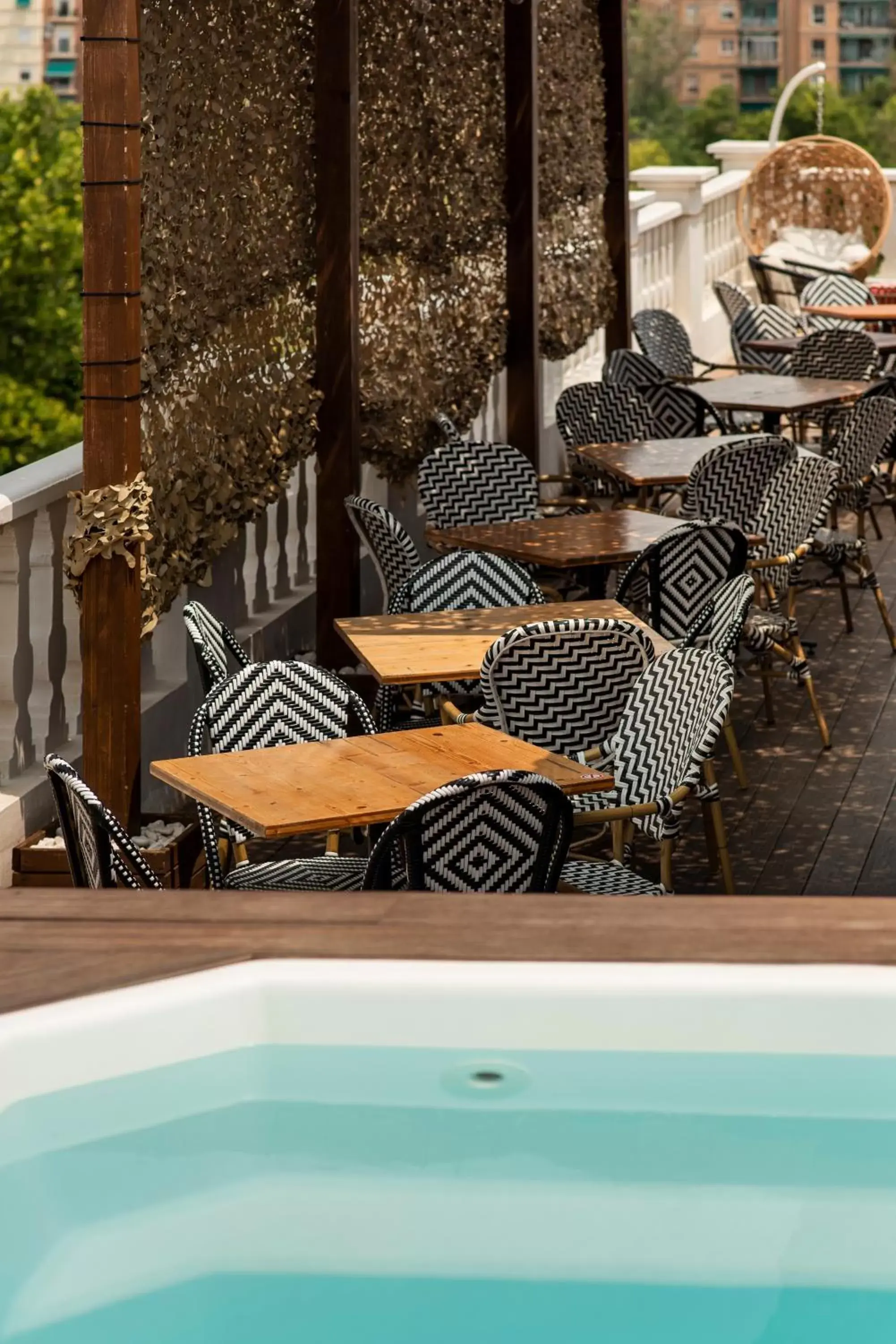 Balcony/Terrace, Swimming Pool in Blanq Carmen Hotel