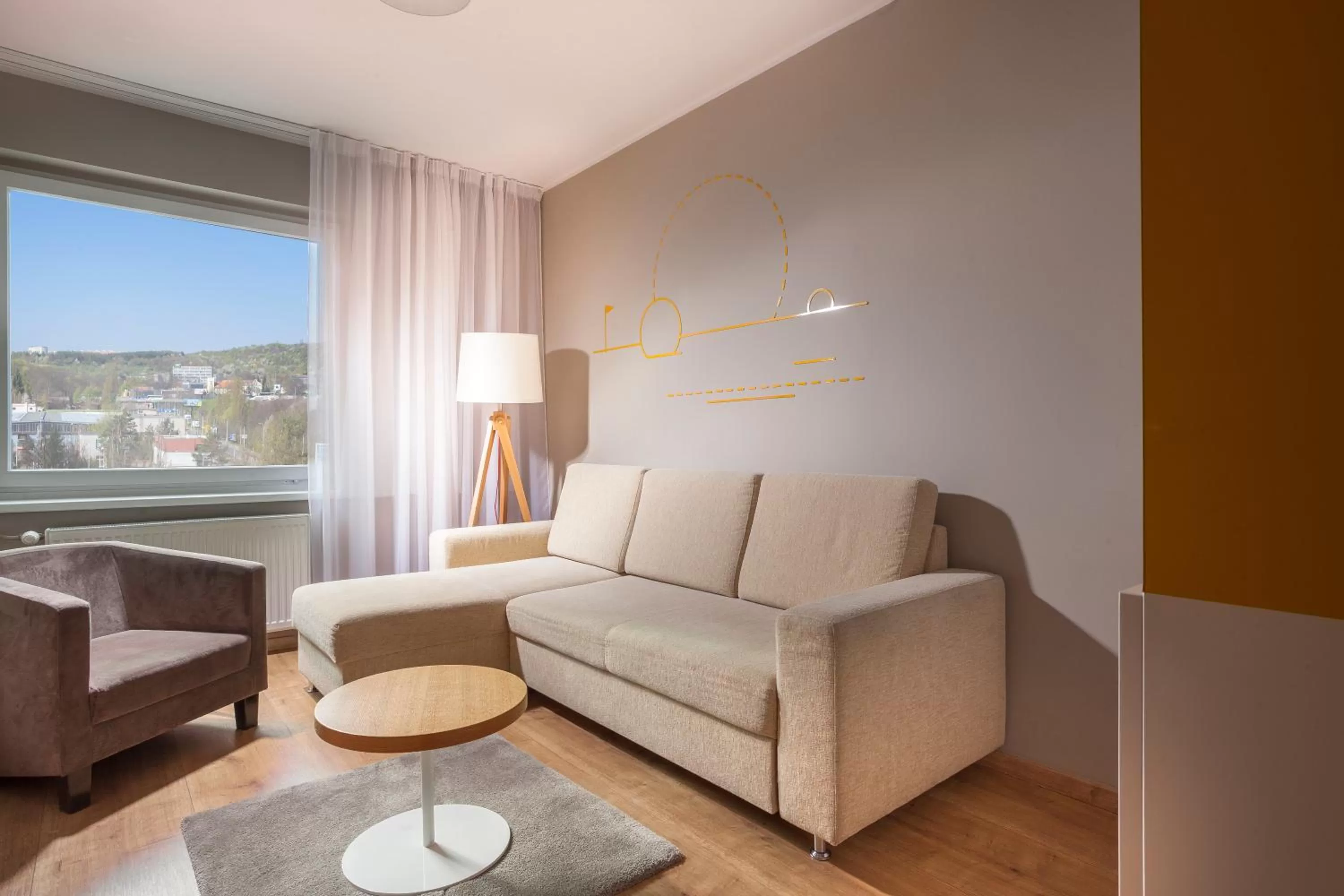 Living room in Hotel Golf Prague