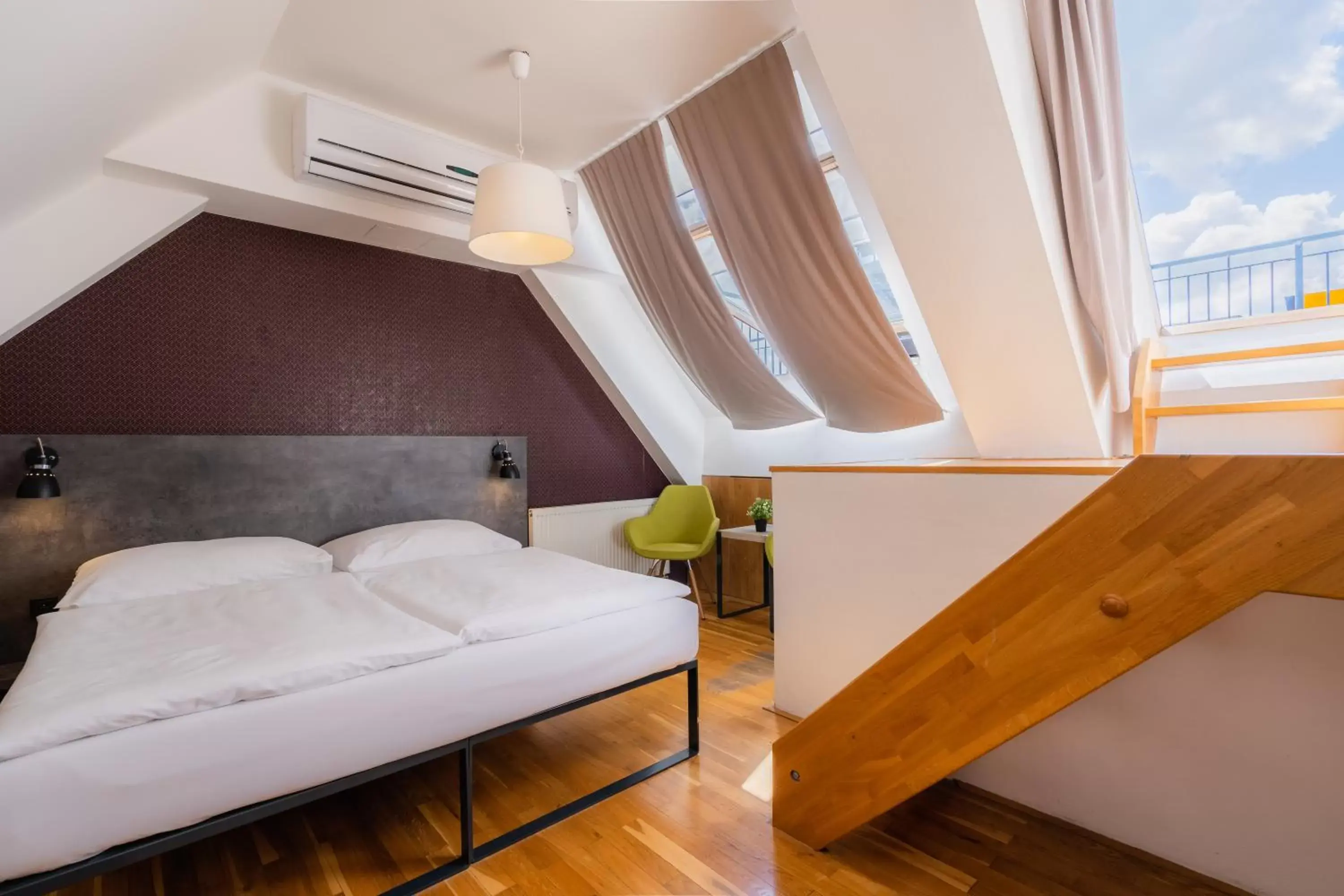 Bed in EA ApartHotel Melantrich Bed in EA ApartHotel Melantrich