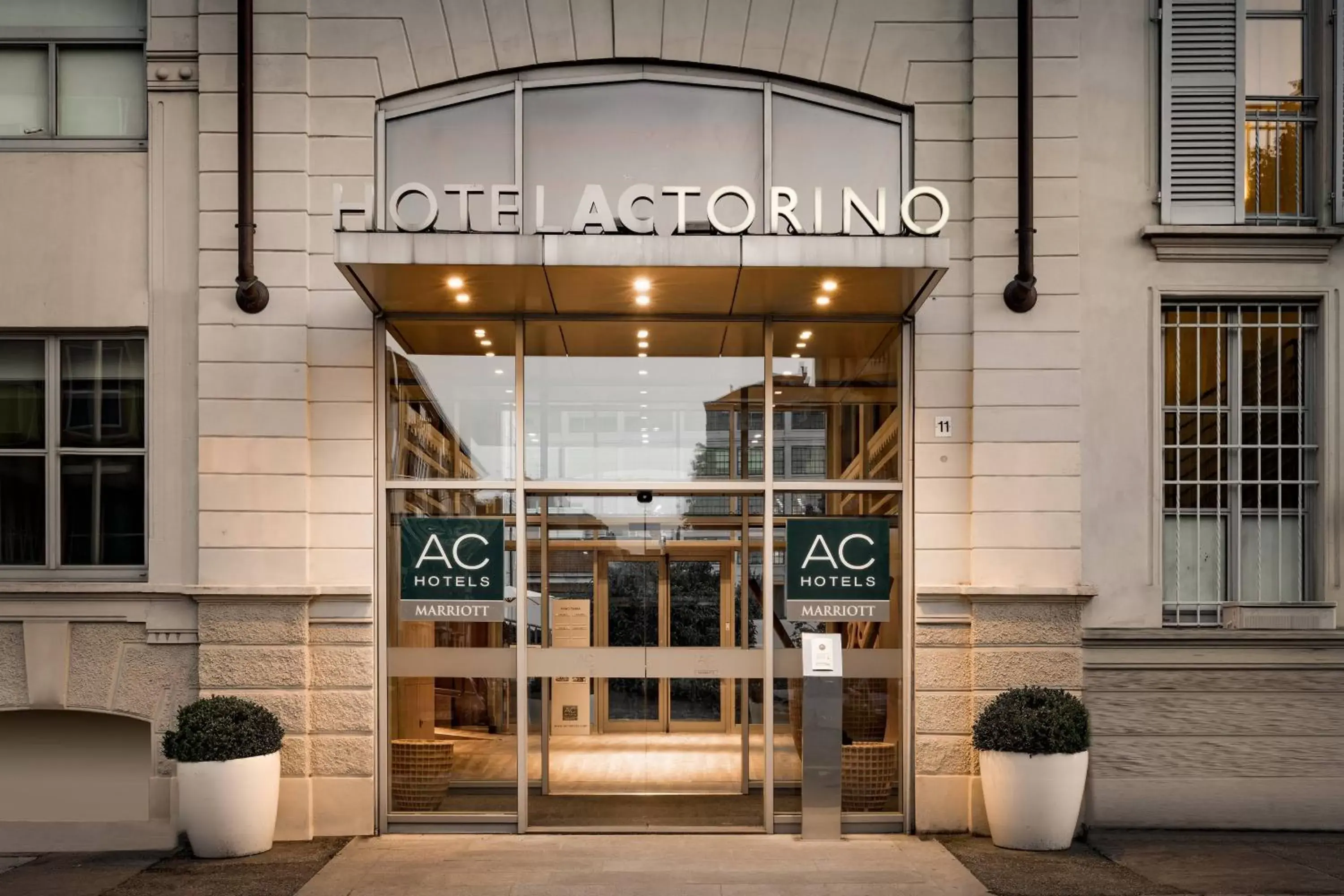 Property building in AC Hotel Torino by Marriott