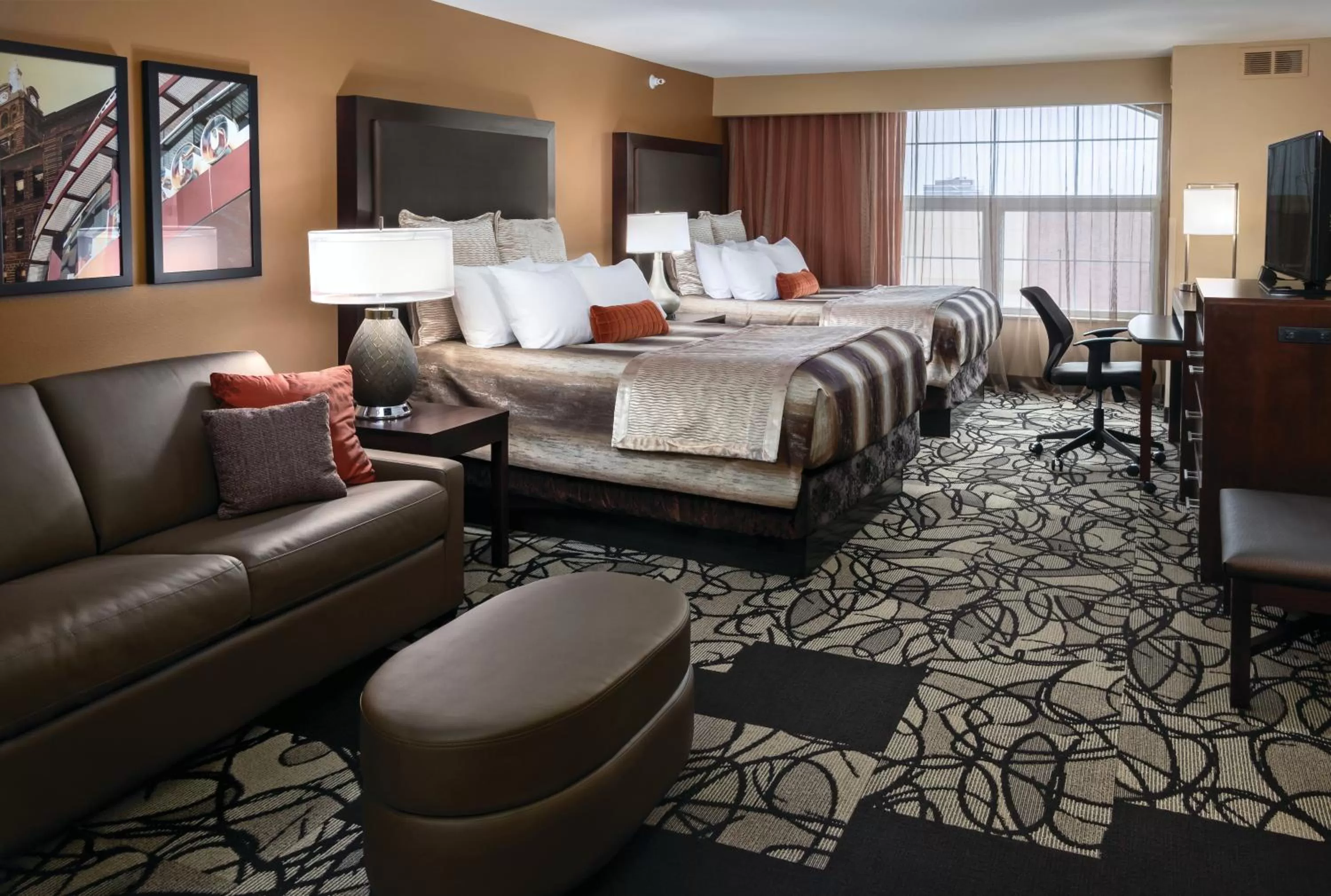 Photo of the whole room, Bed in ClubHouse Hotel & Suites Fargo