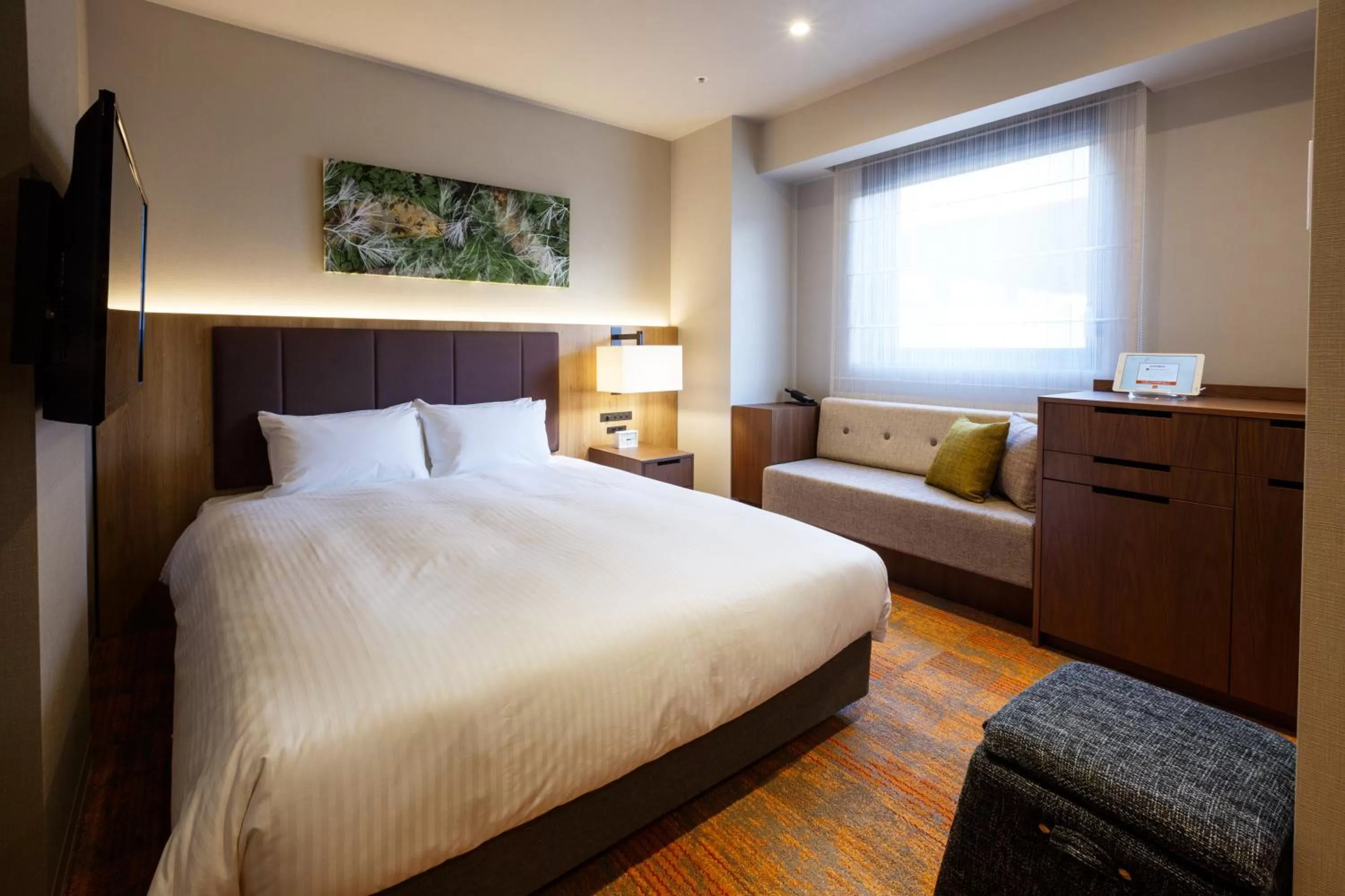 Bed in Hotel Forza Kanazawa