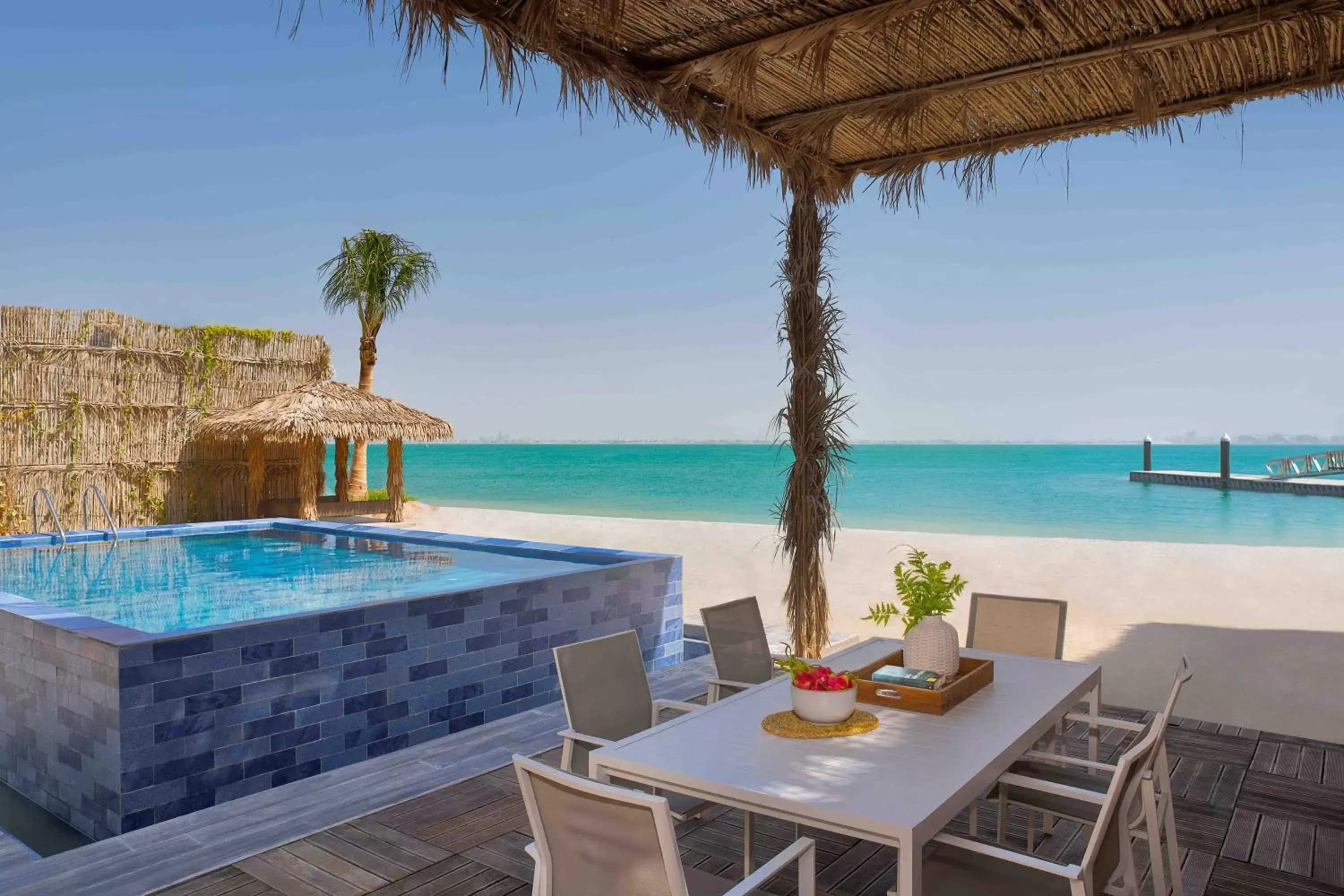 Balcony/Terrace, Swimming Pool in Anantara World Islands Dubai Resort