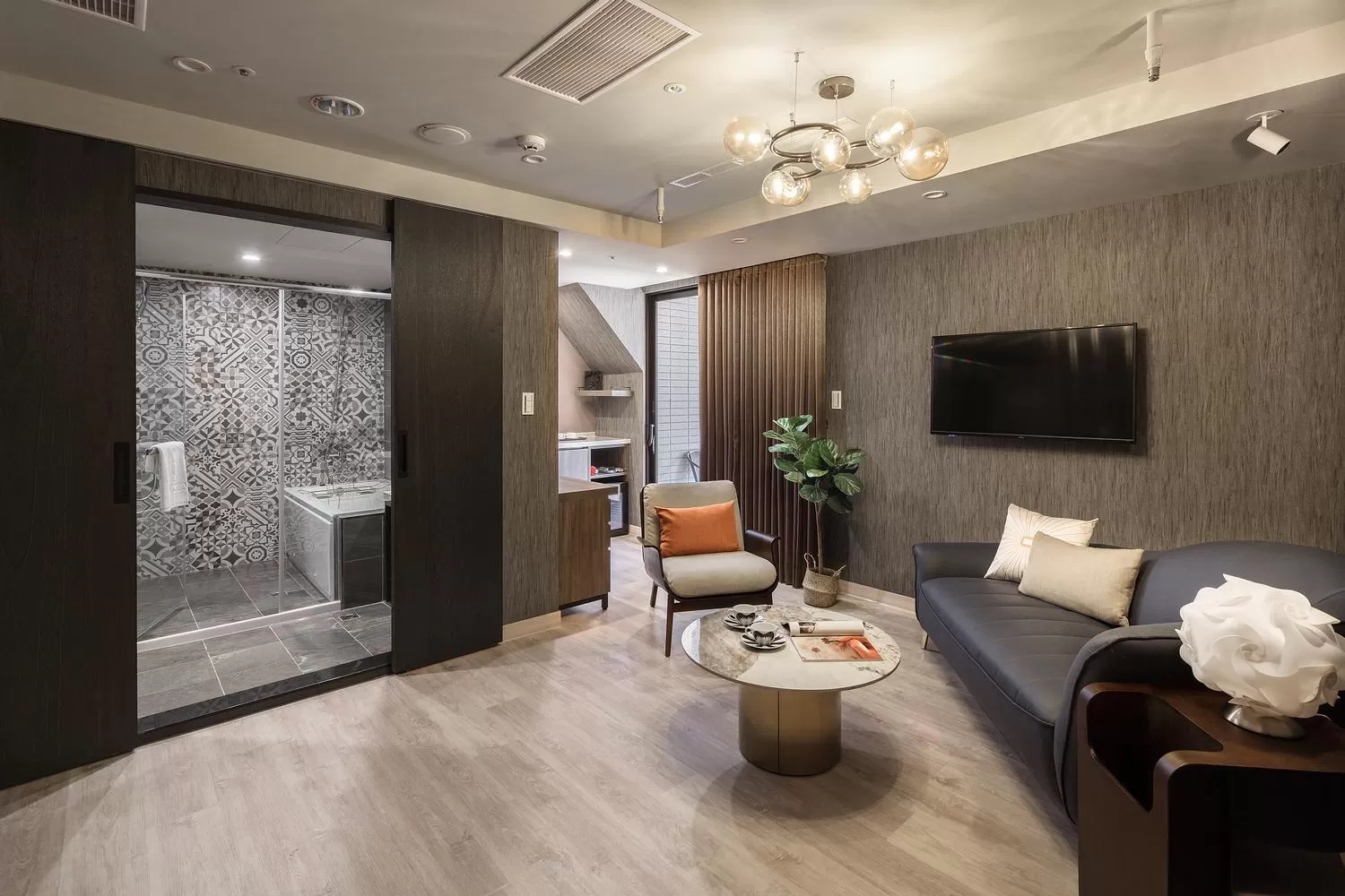 Living room in Comma Boutique Hotel