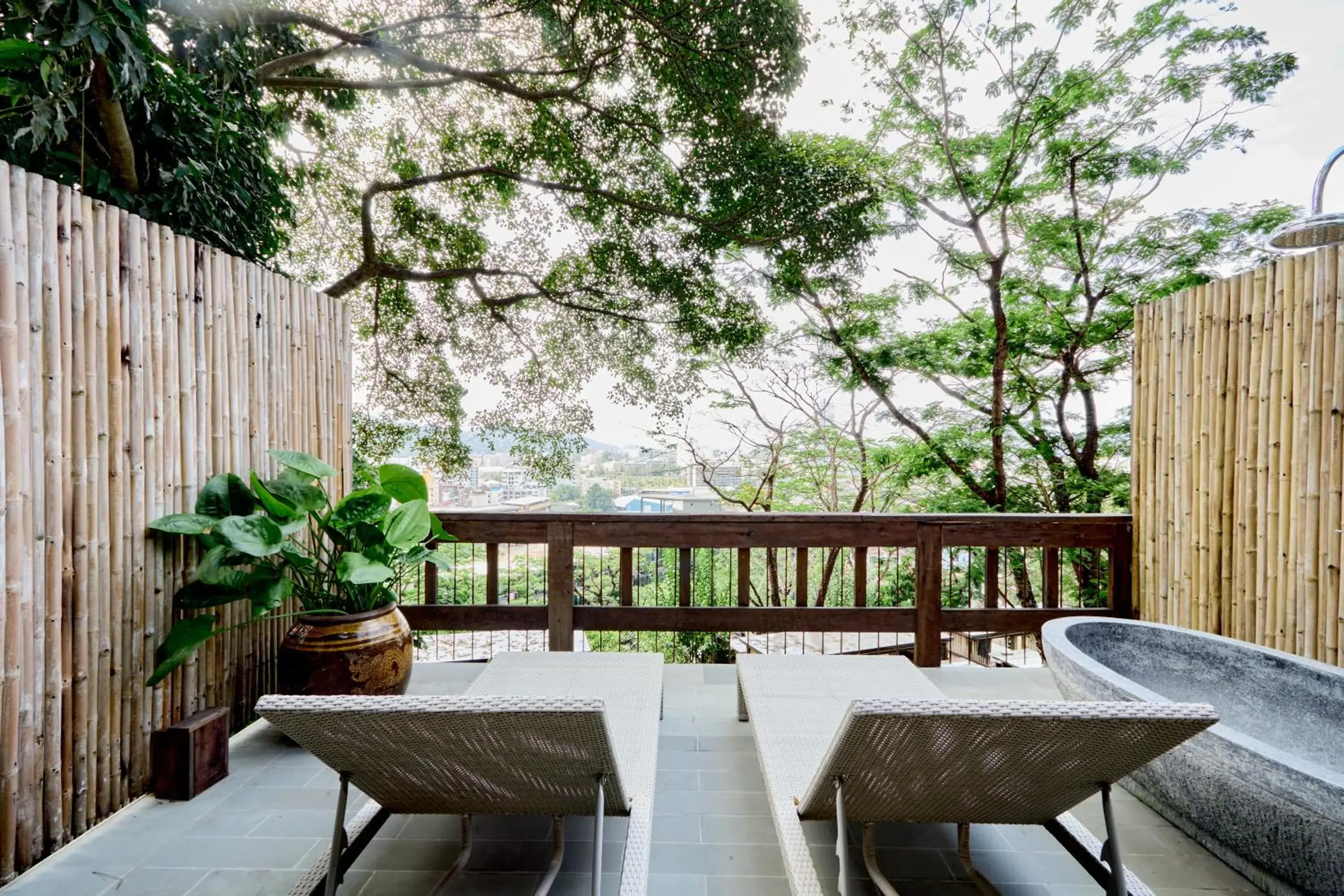 Patio in Dinso Resort & Villas Phuket an IHG Hotel