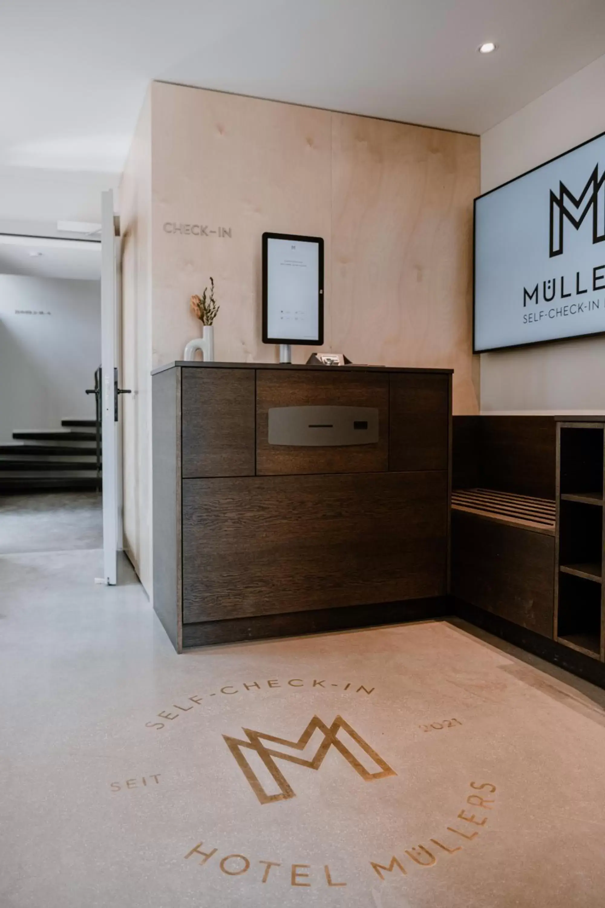 Lobby or reception in Hotel Müllers Self-Check-In