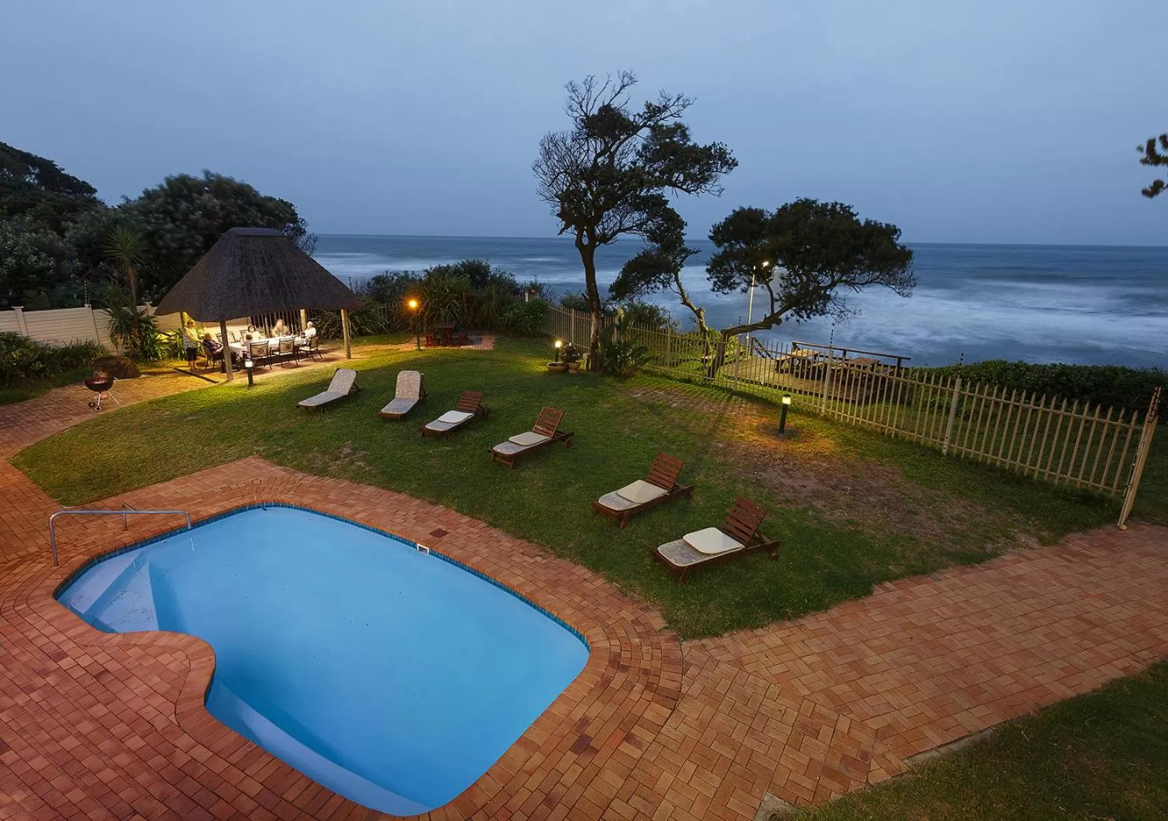 Sea view, Pool View in My Den Beachfront B&B and Self-Catering