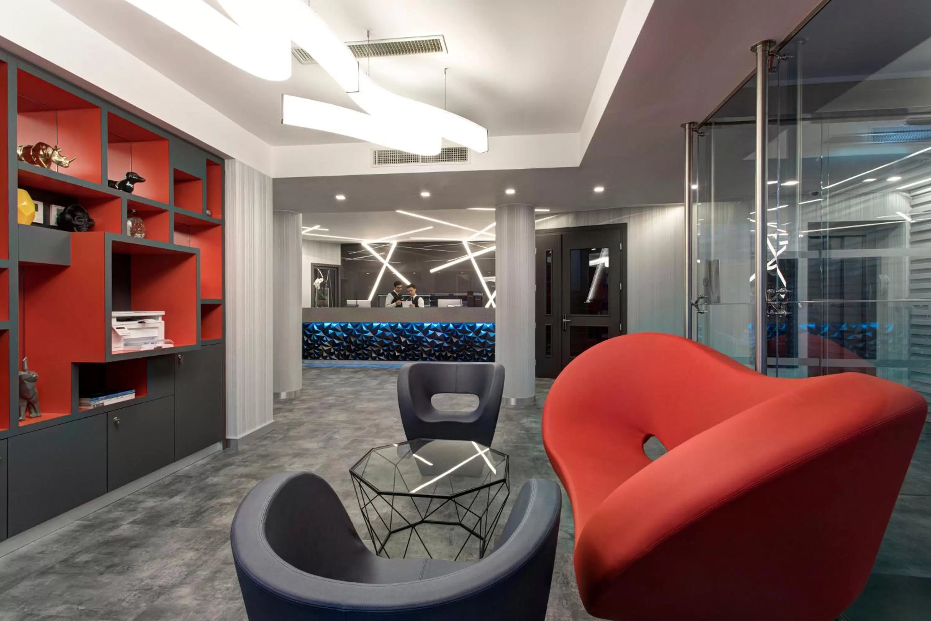 Lobby or reception in iQ Hotel Milano