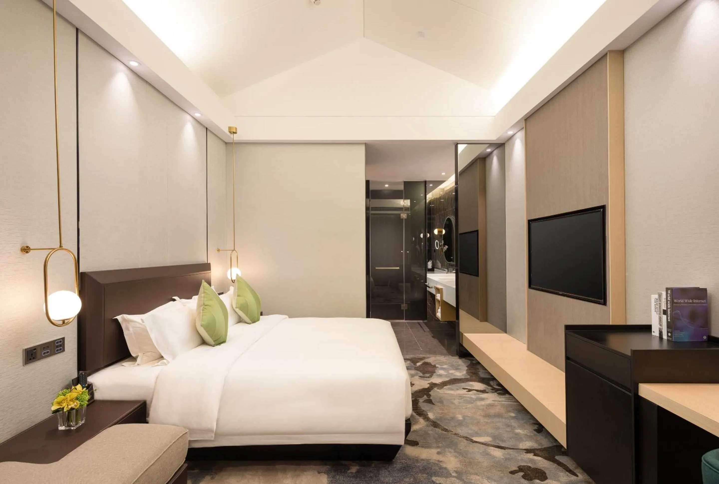 Photo of the whole room, Bed in Buddy Hotel-Free Shuttle to Canton Fair Complex during Canton Fair Period