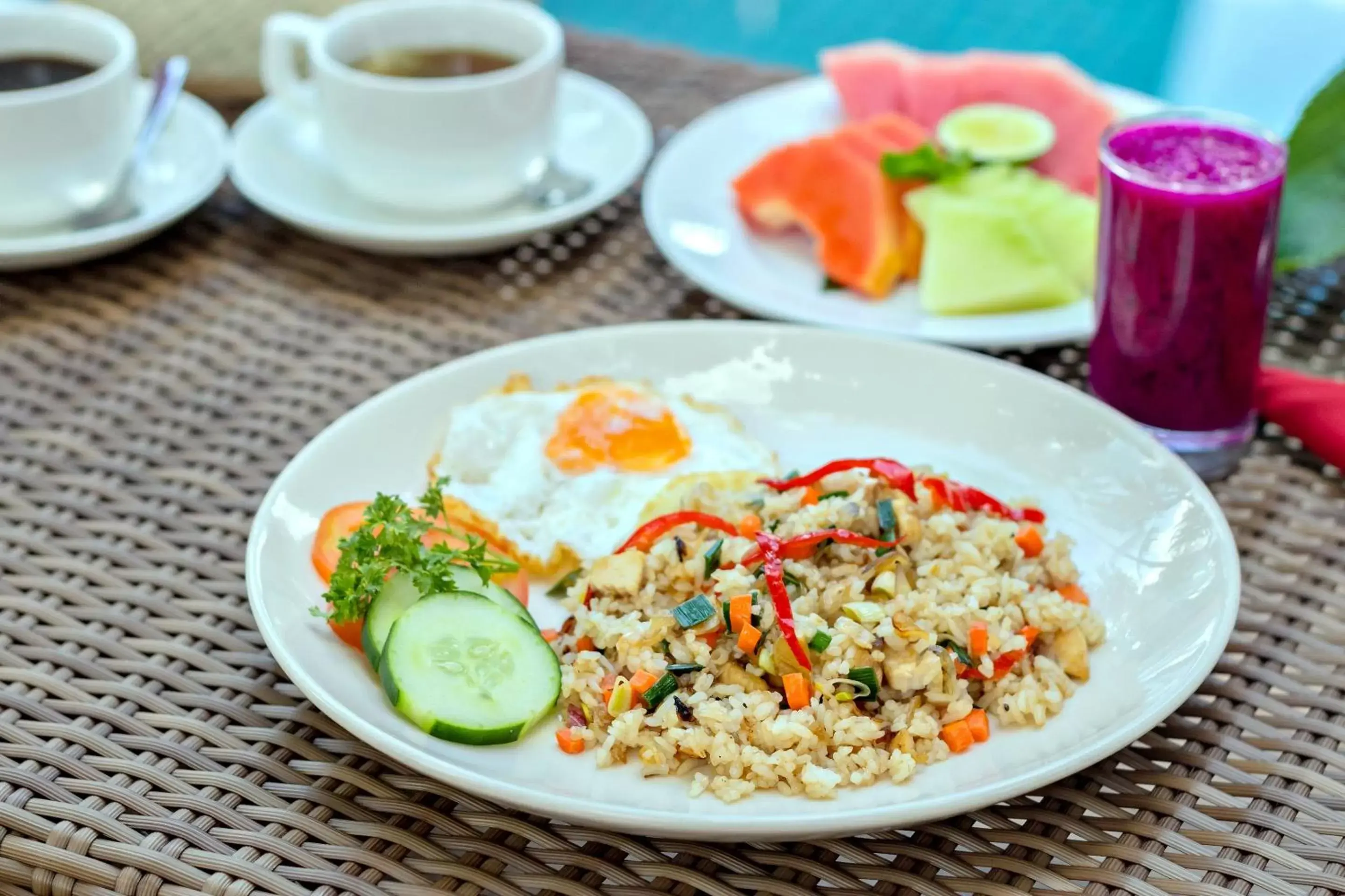 Food close-up in Canvas Escape Resort Food close-up in Canvas Escape Resort